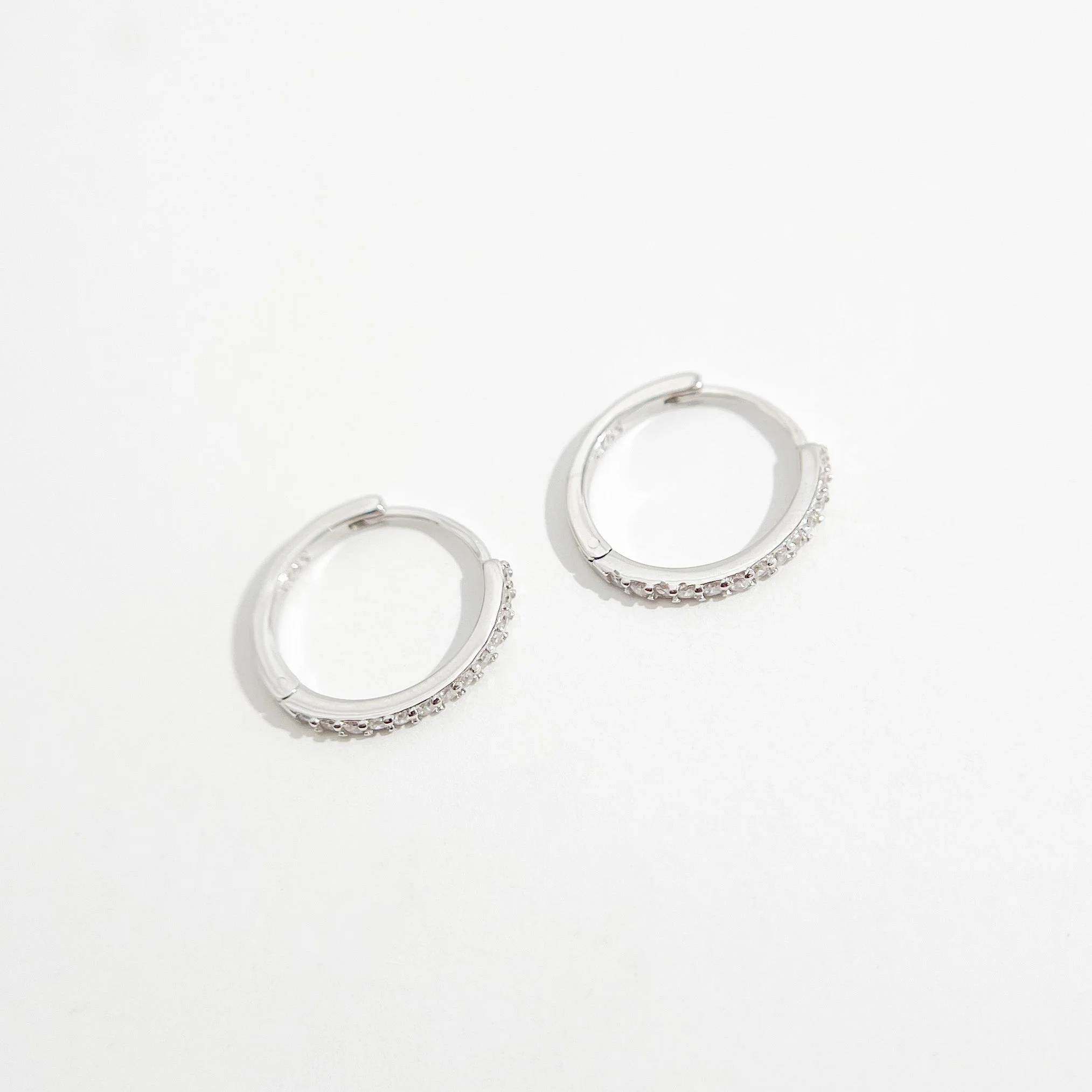 Adeline Hoops in Silver - Image 5