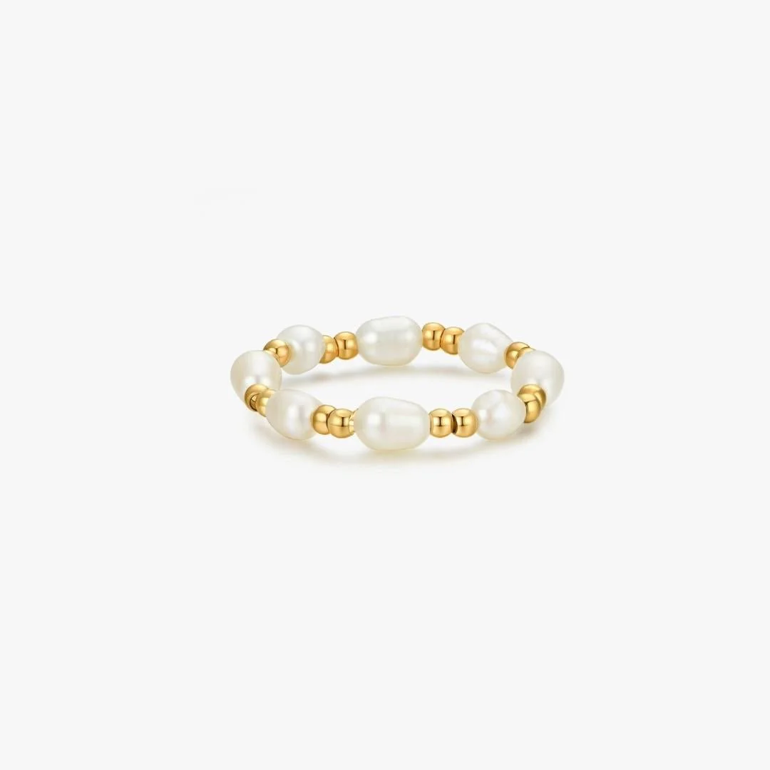 Adjustable Pearl Ring - Image 3