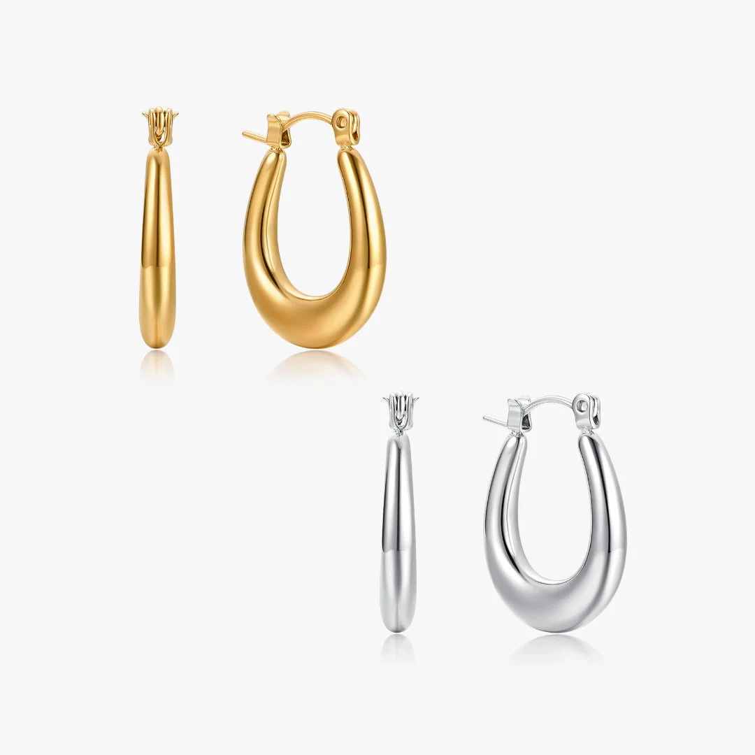 Alexandra Hoop Earrings (Greek Inspired Collection)