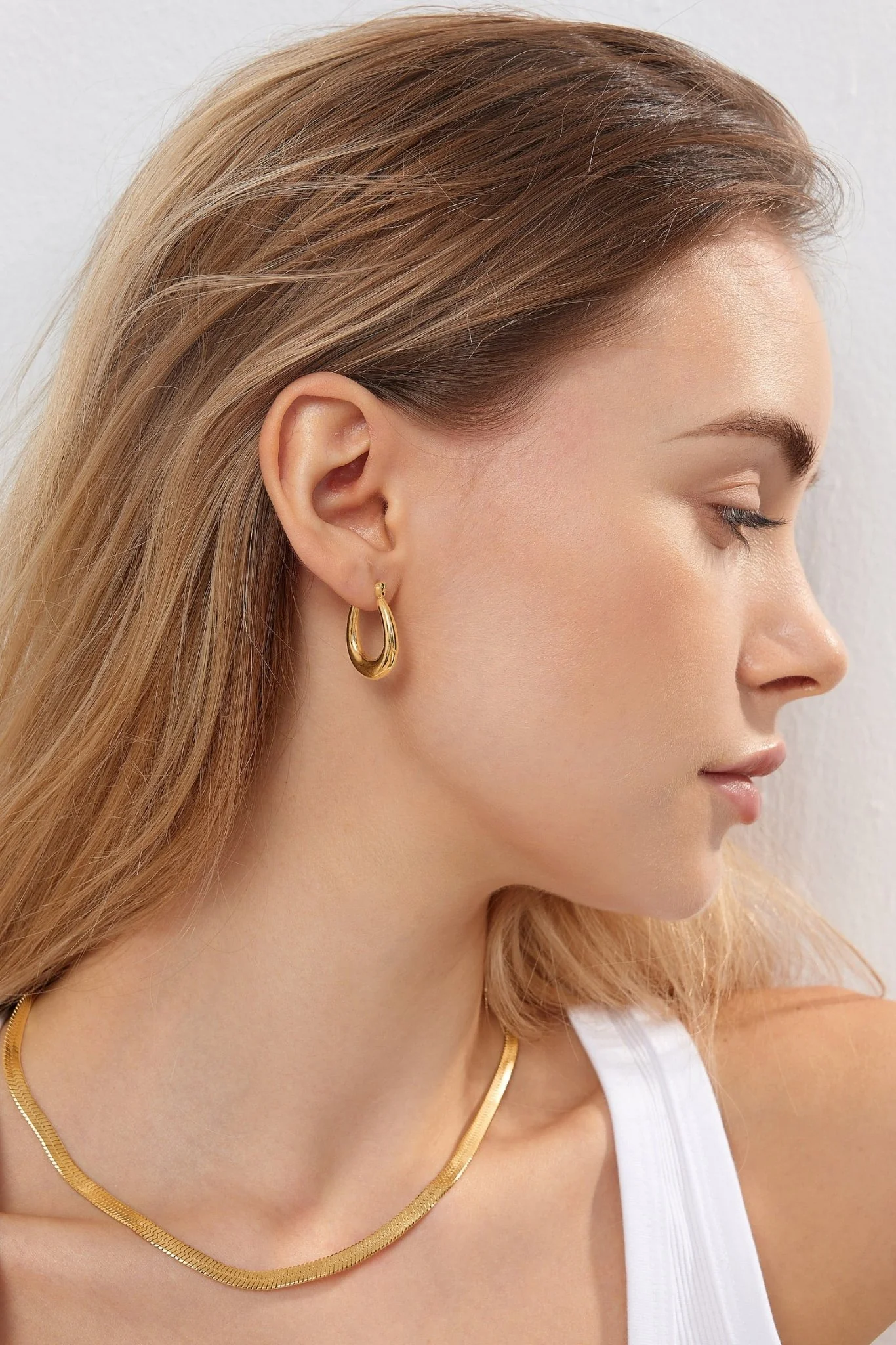 Alexandra Hoop Earrings (Greek Inspired Collection) - Image 2