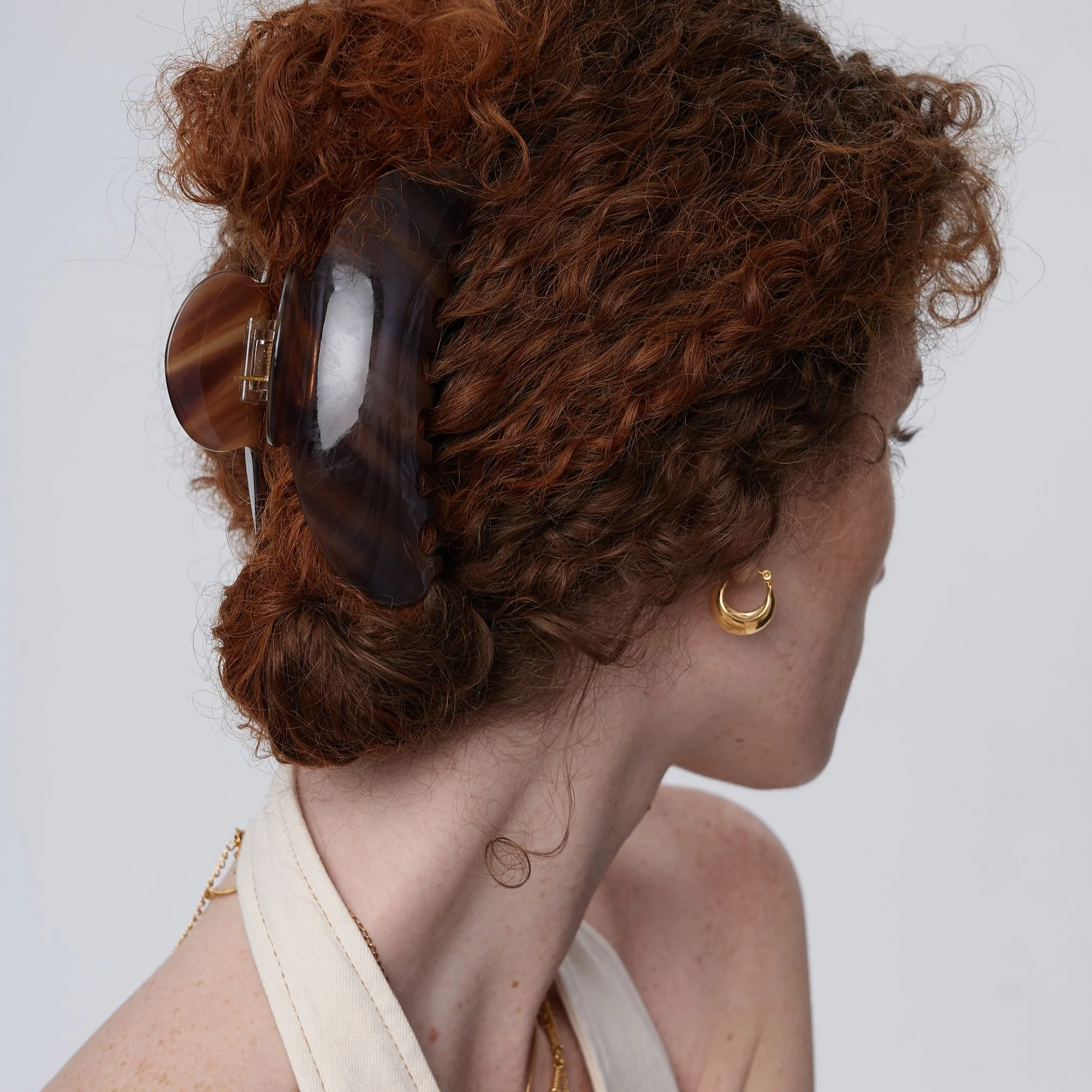 Amelia Claw Clip in Mocha (2 Sizes) - Image 2
