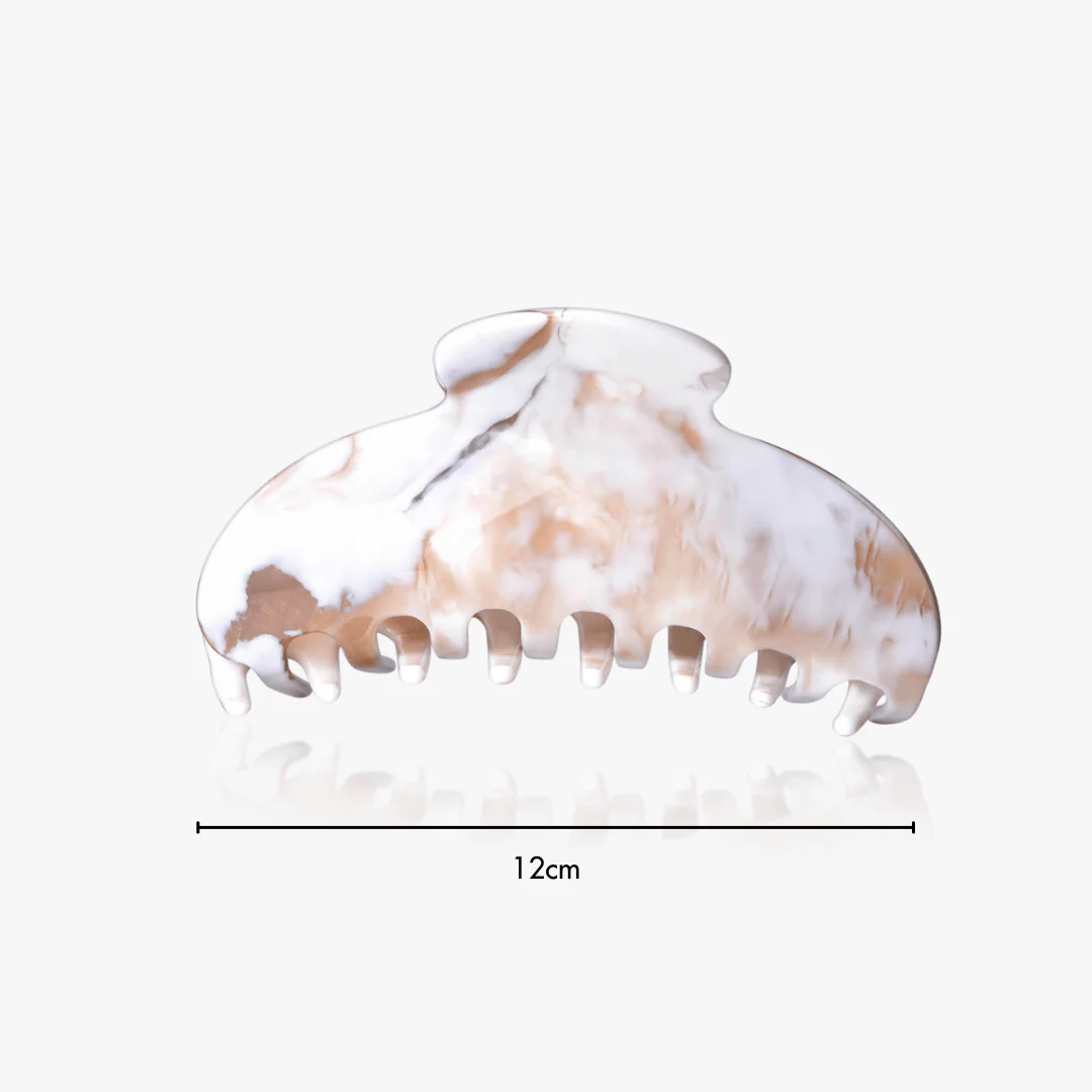 Amelia Claw Clip in Stone (2 Sizes) - Image 6