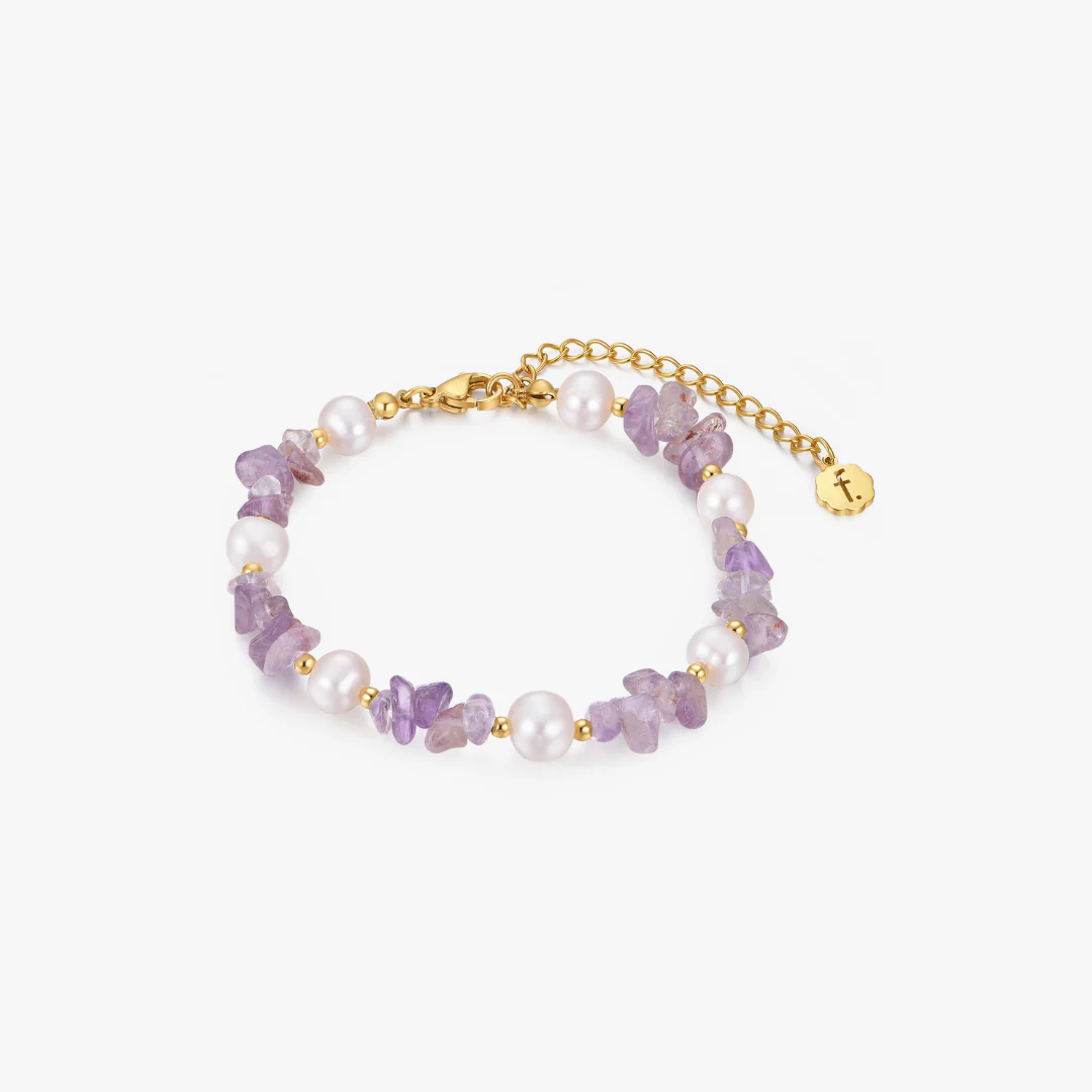 LIMITED EDITION: Amethyst Pearl Bracelet