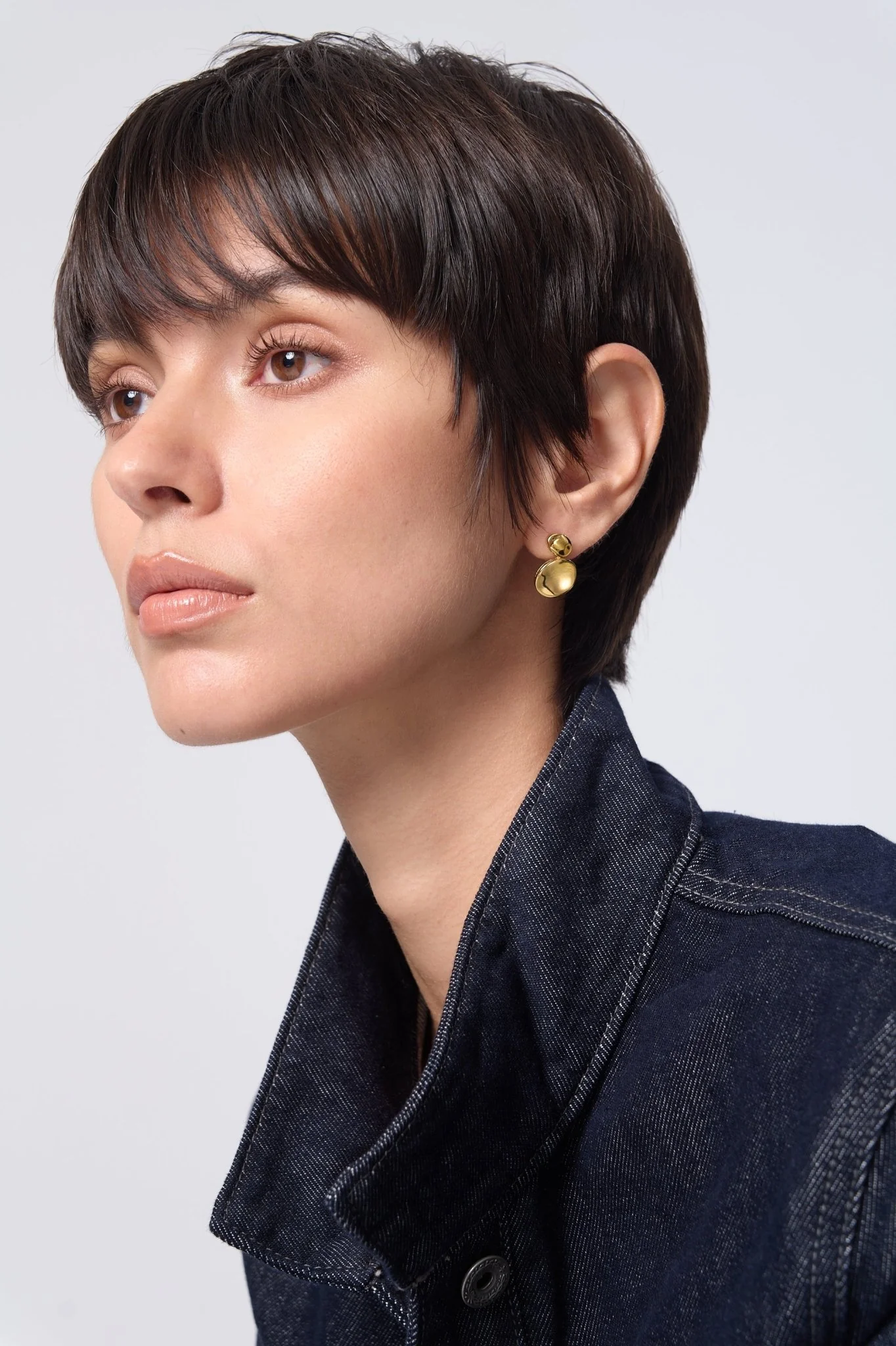 Angela Duo Disk Earrings - Image 2