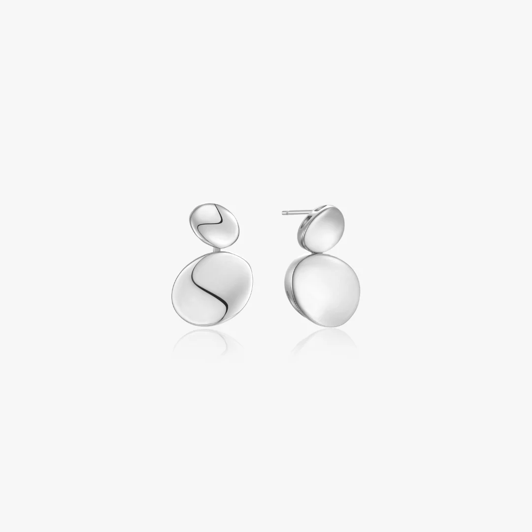 Angela Duo Disk Earrings - Image 6