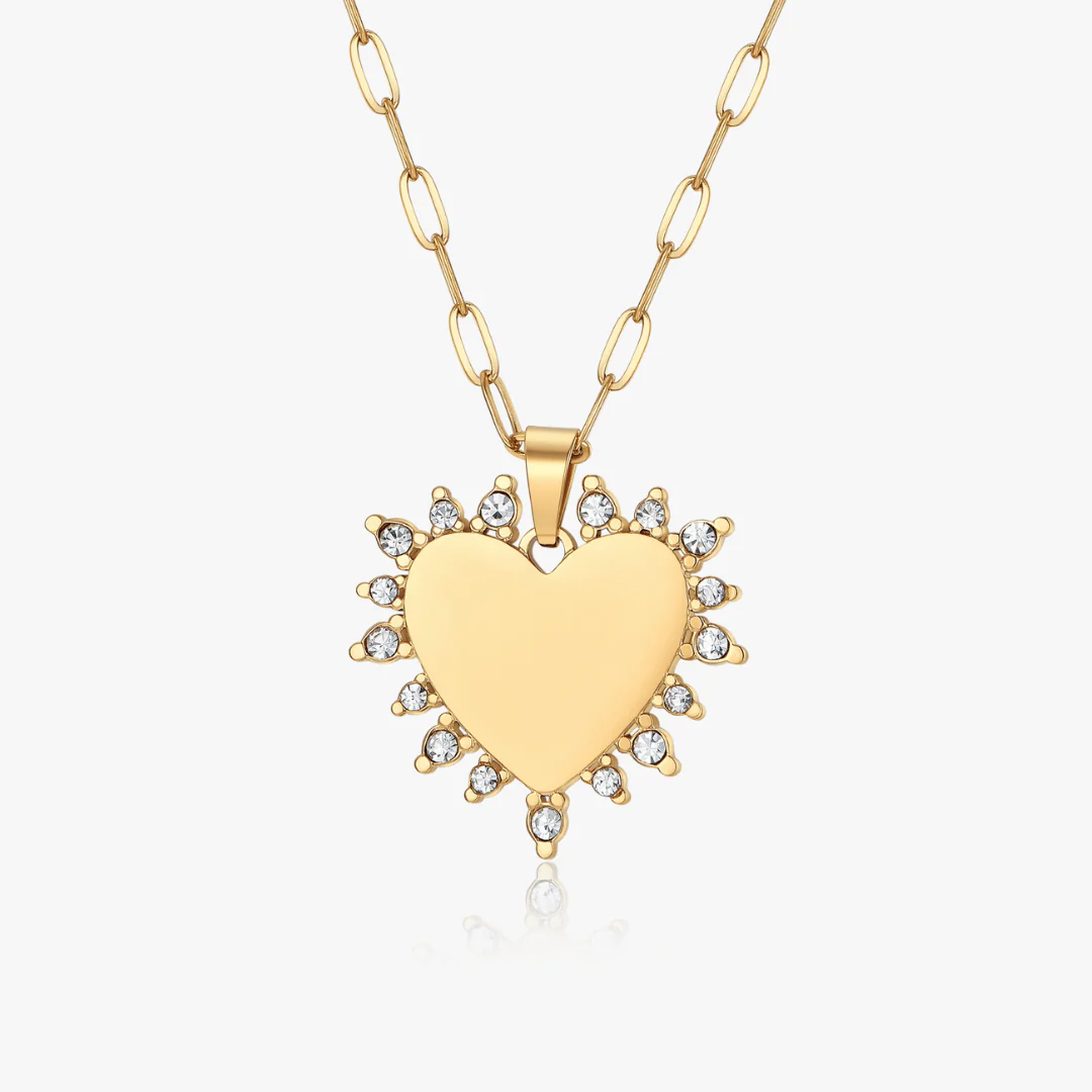 Aura Heart Necklace (Engravable) - Image 4