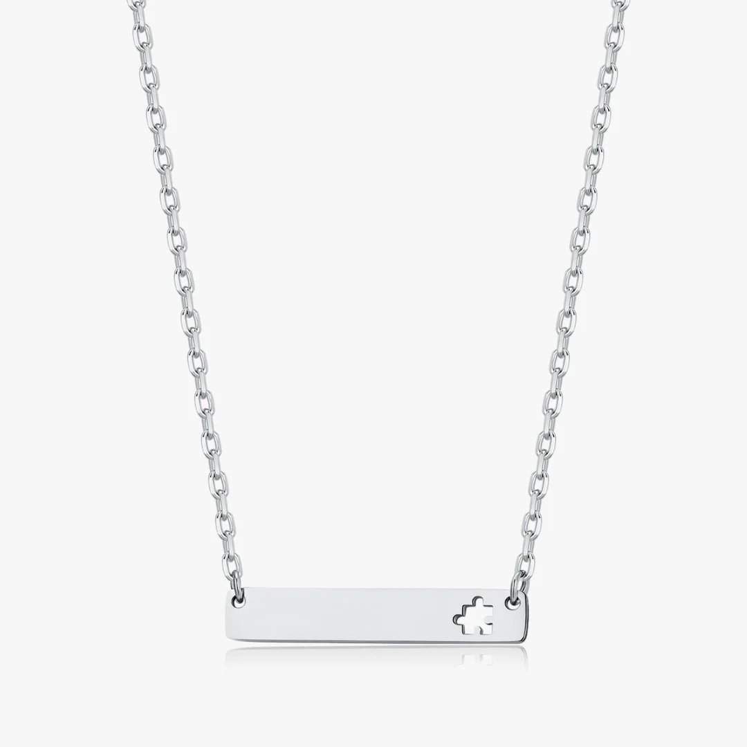 The Puzzle Bar Necklace (Autism Awareness Month) - Image 5