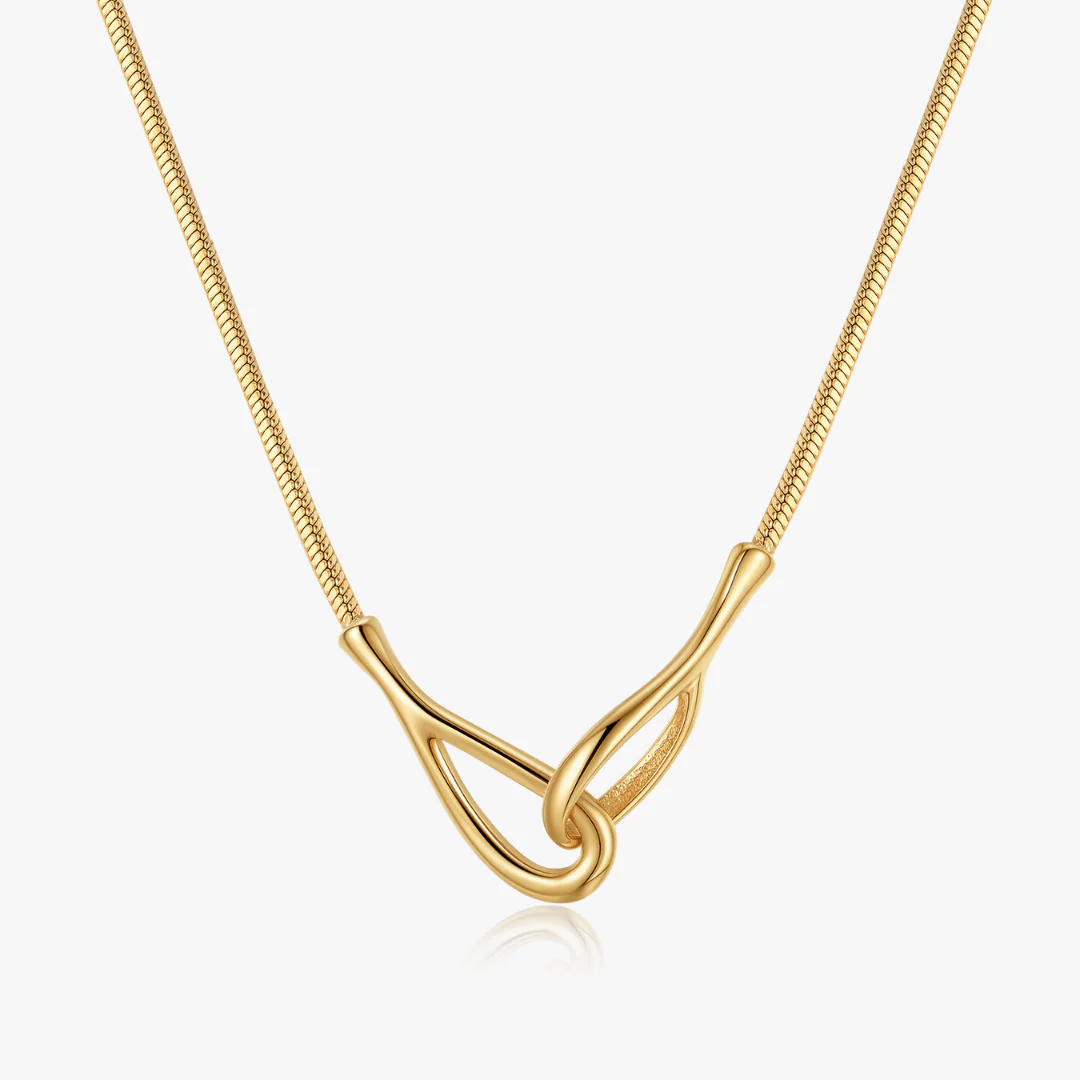 Ayla Intertwined Cuff Necklace - Image 5