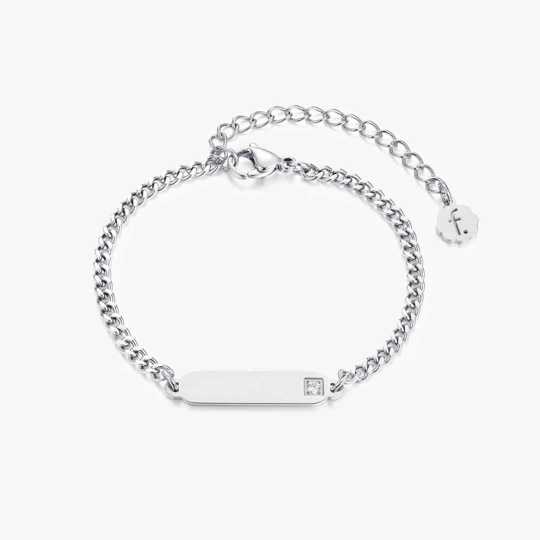 Bar Gem Engravable Bracelets - Image 2