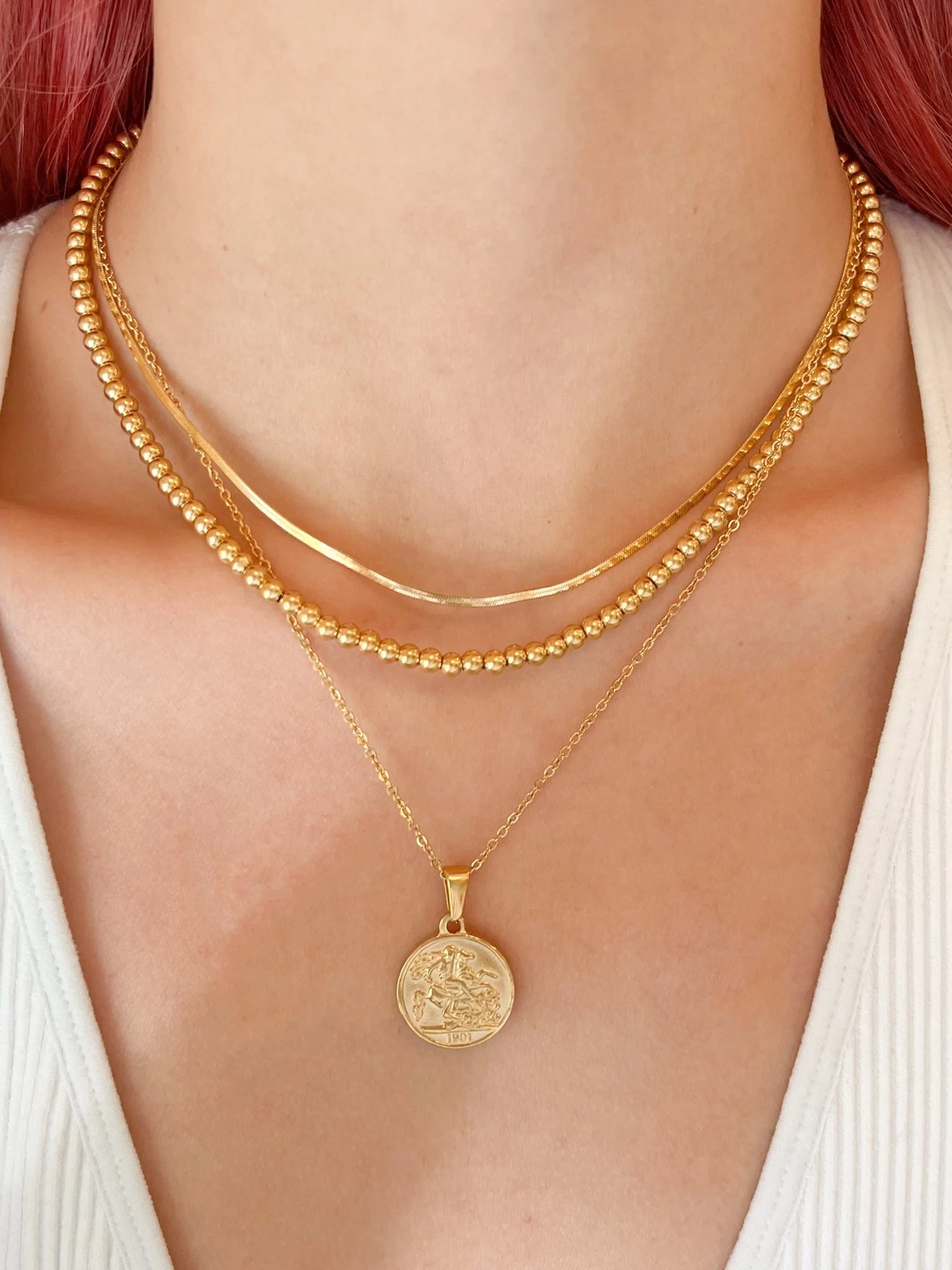 Beaded Gold Chain - Image 2