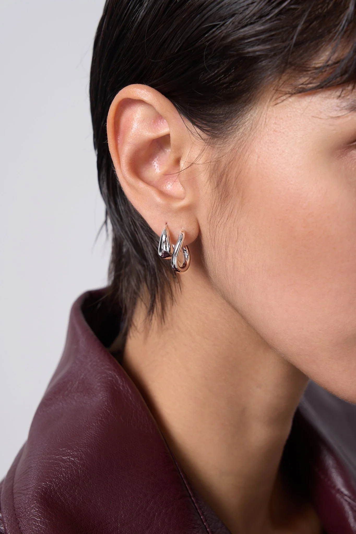 Bethany Organic Shape Hoops - Image 2