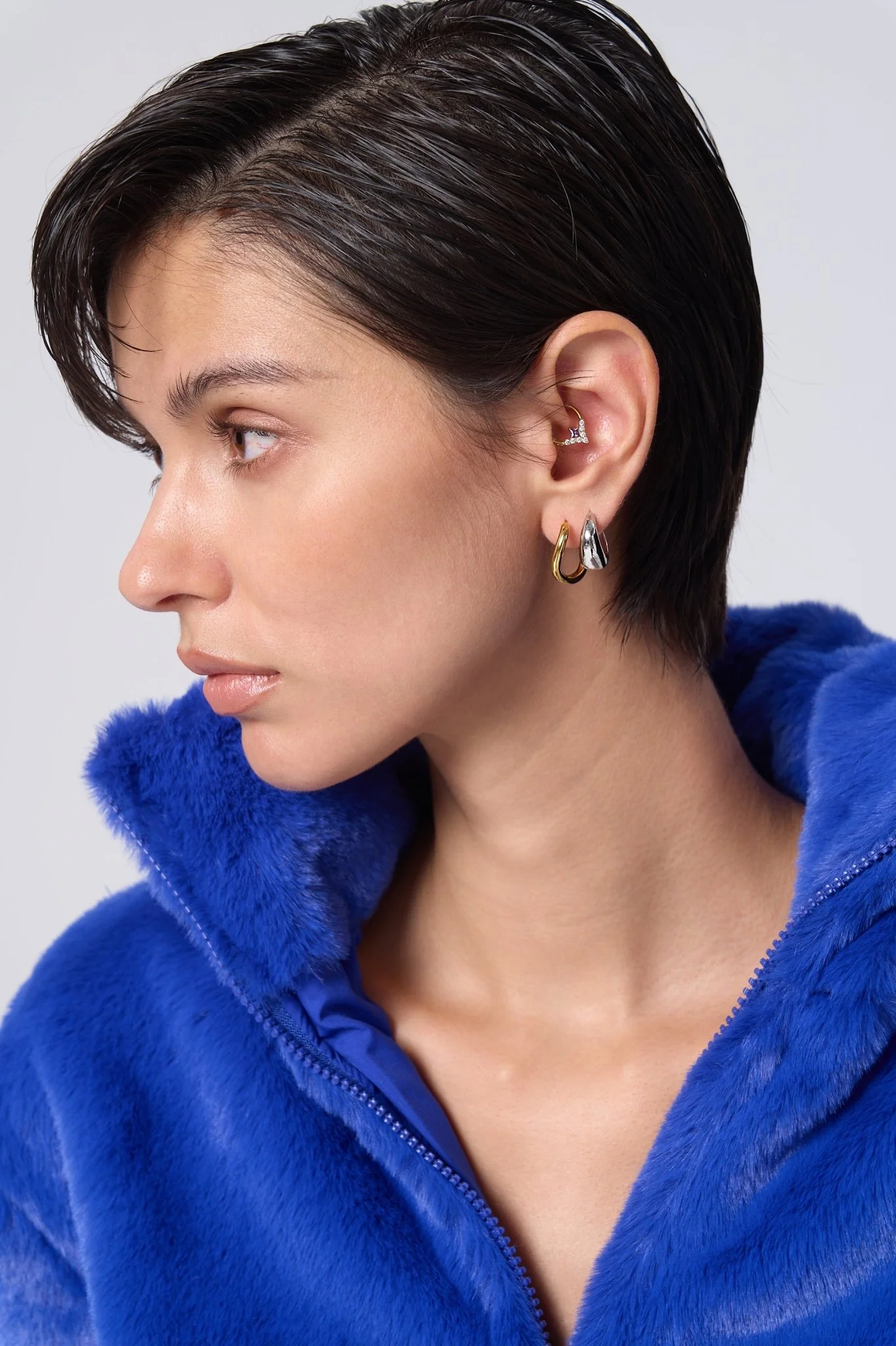 Bethany Organic Shape Hoops - Image 3