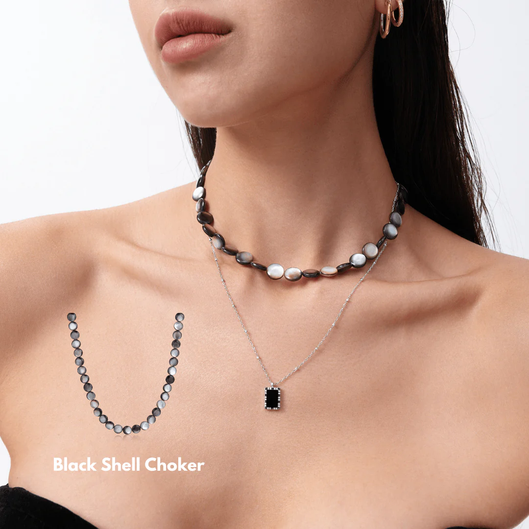 Black Shell Necklace - Image 2
