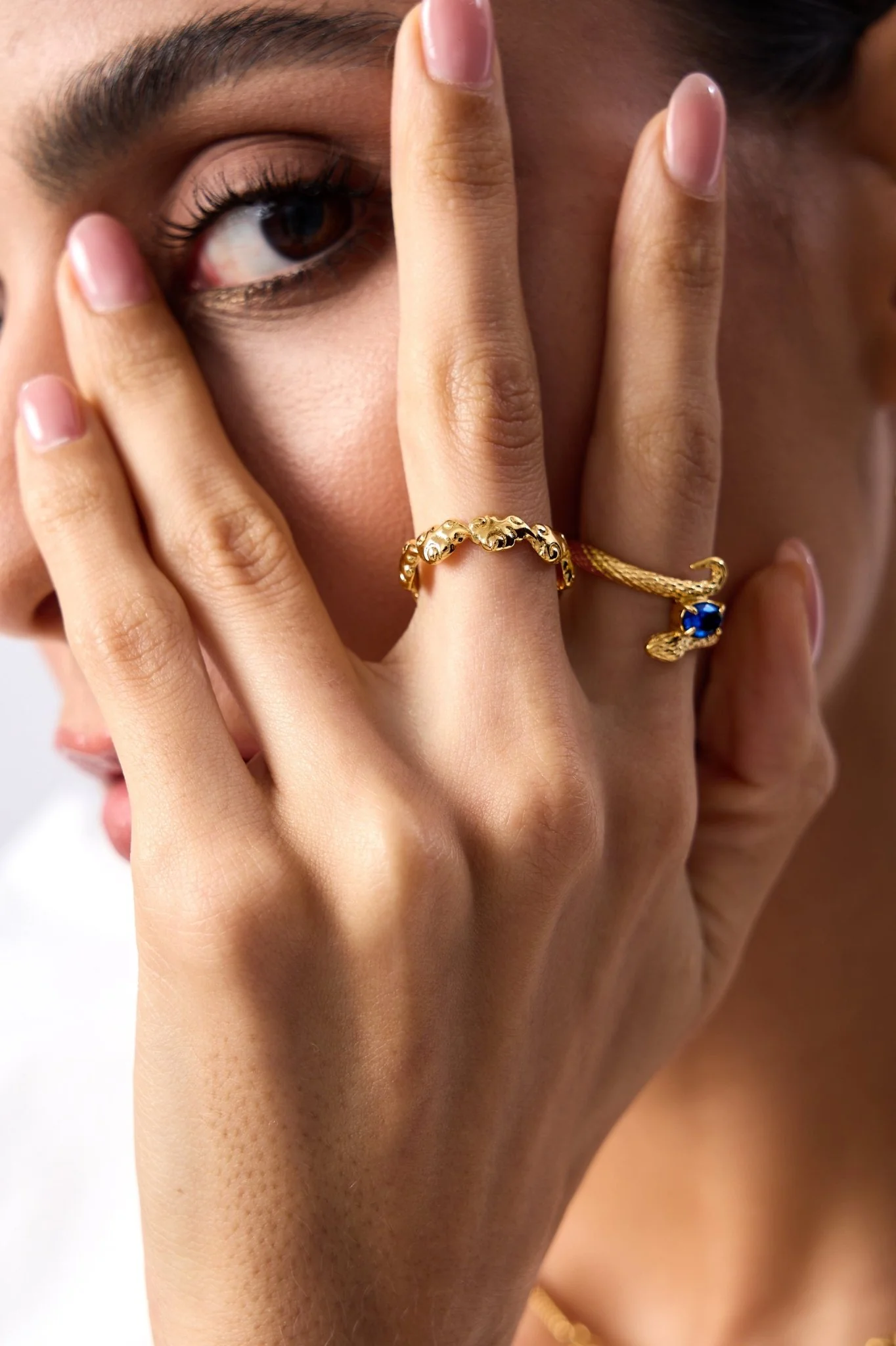 Blue Gem Snake Ring - Image 6