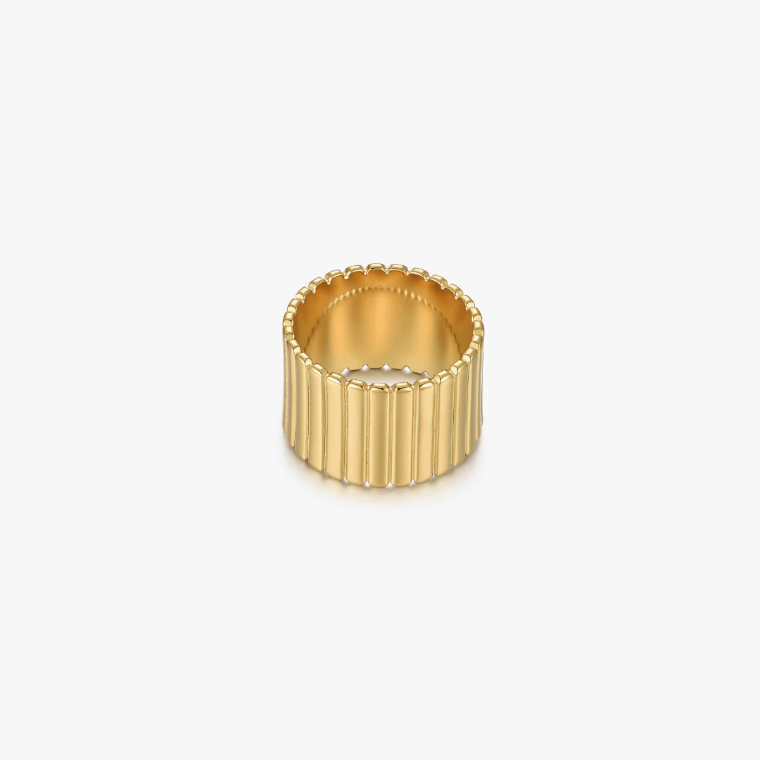 Bold Fluted Band Ring - Image 7