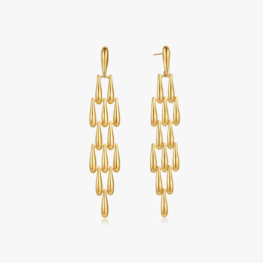 Bold Geometric Dangling Earrings