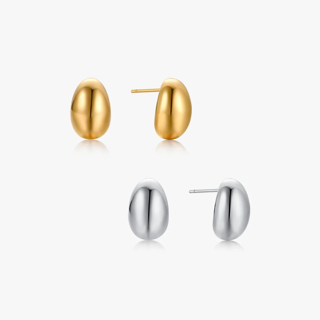 Bold Oval Studs (Greek Inspired Collection)
