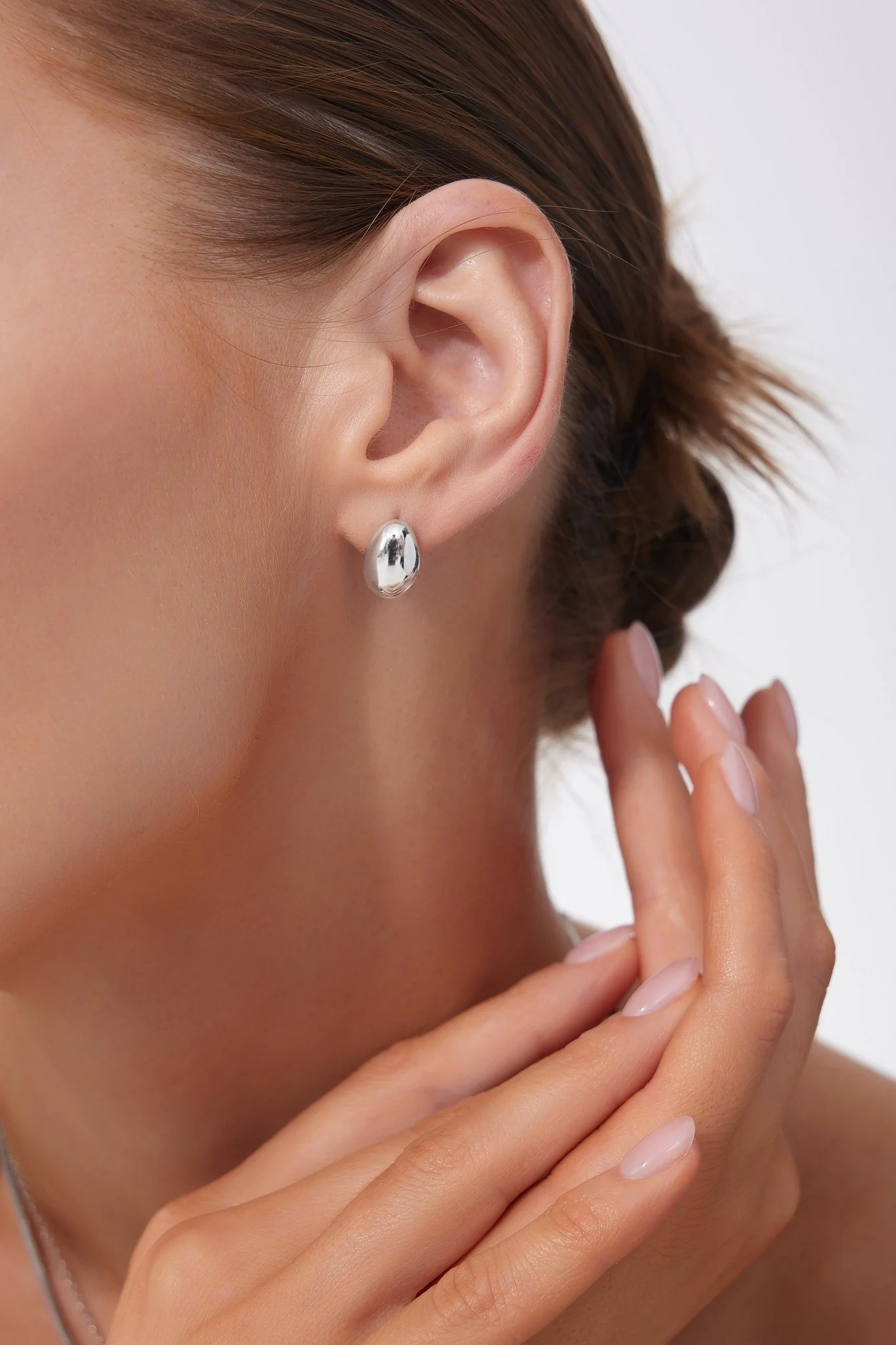 Bold Oval Studs (Greek Inspired Collection) - Image 2