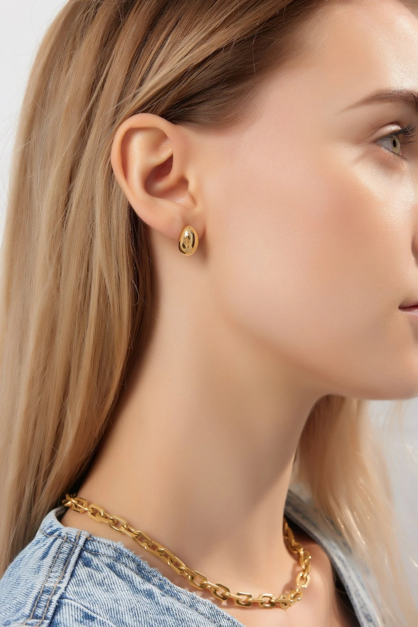 Bold Oval Studs (Greek Inspired Collection) - Image 3