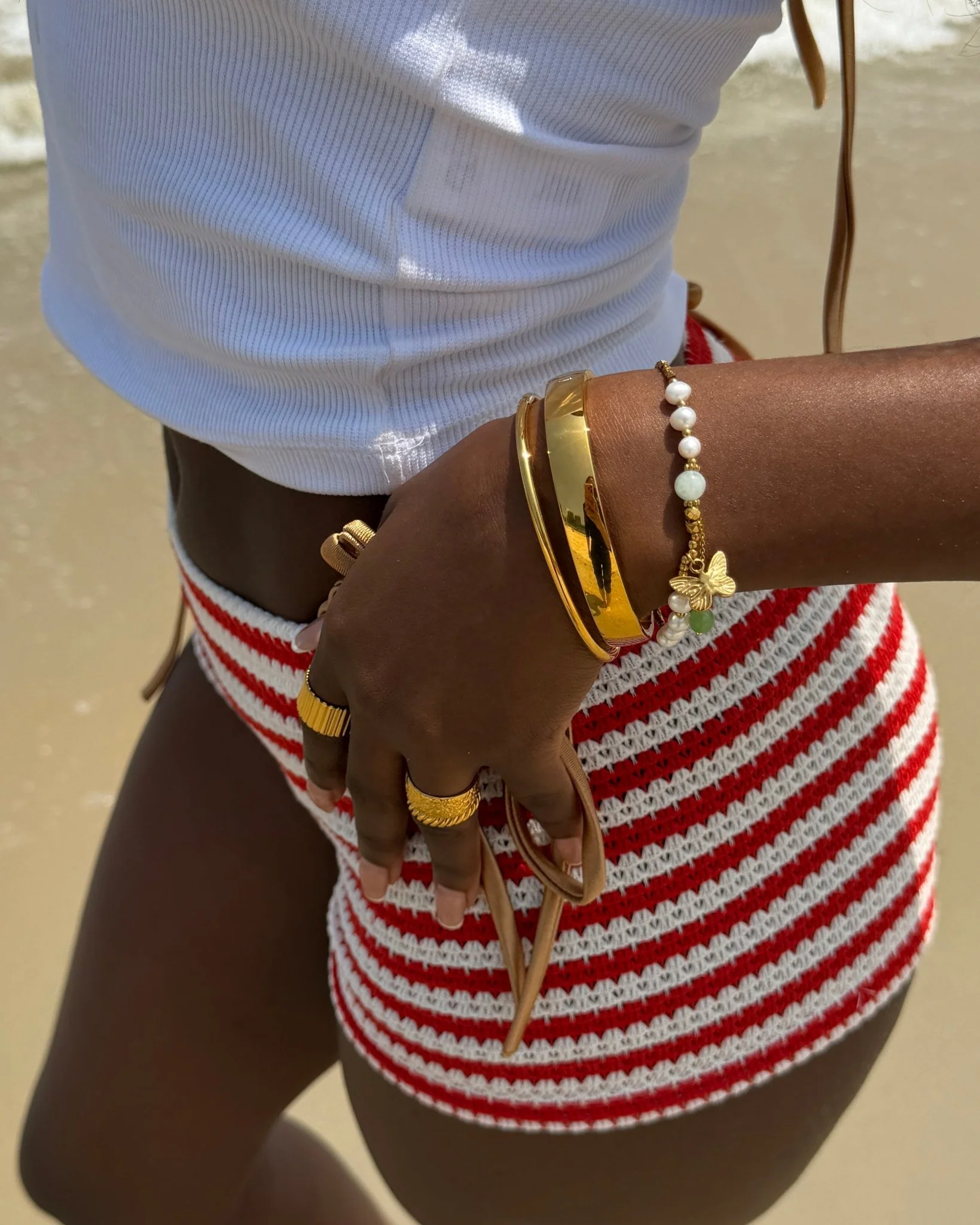 Bold Simple Stacker Cuff Bangle - Image 4
