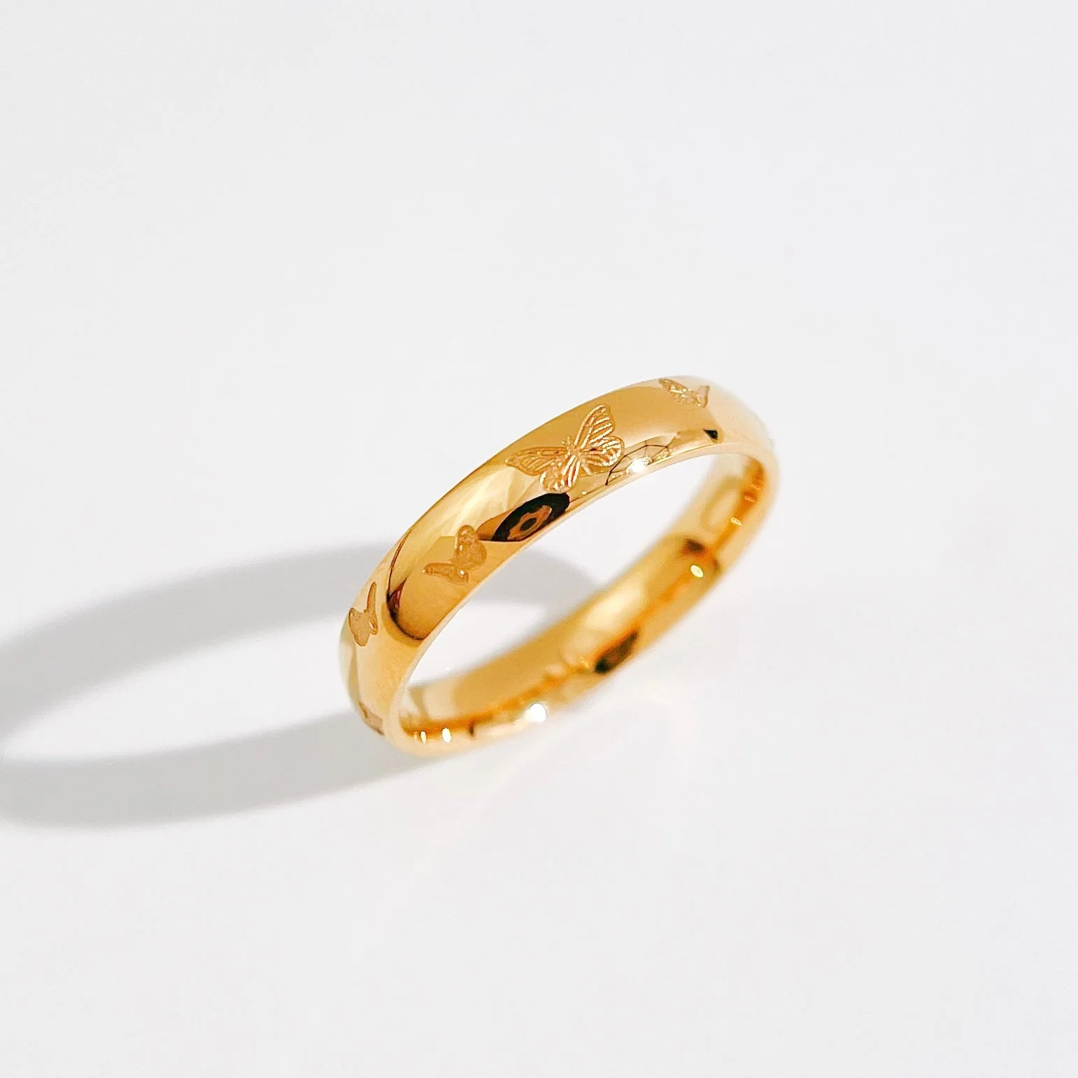 Butterfly Band Ring - Image 4