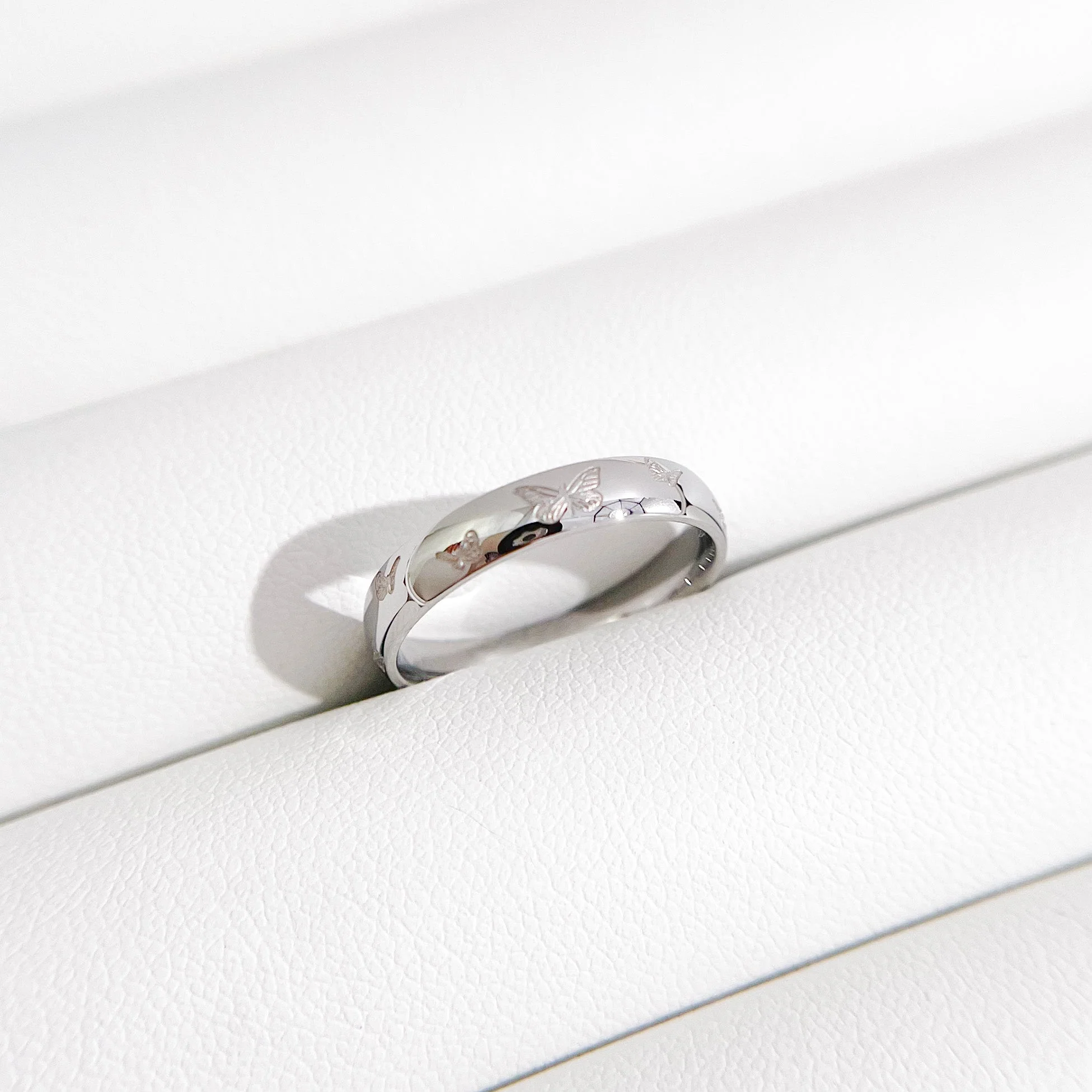 Butterfly Band Ring - Image 5