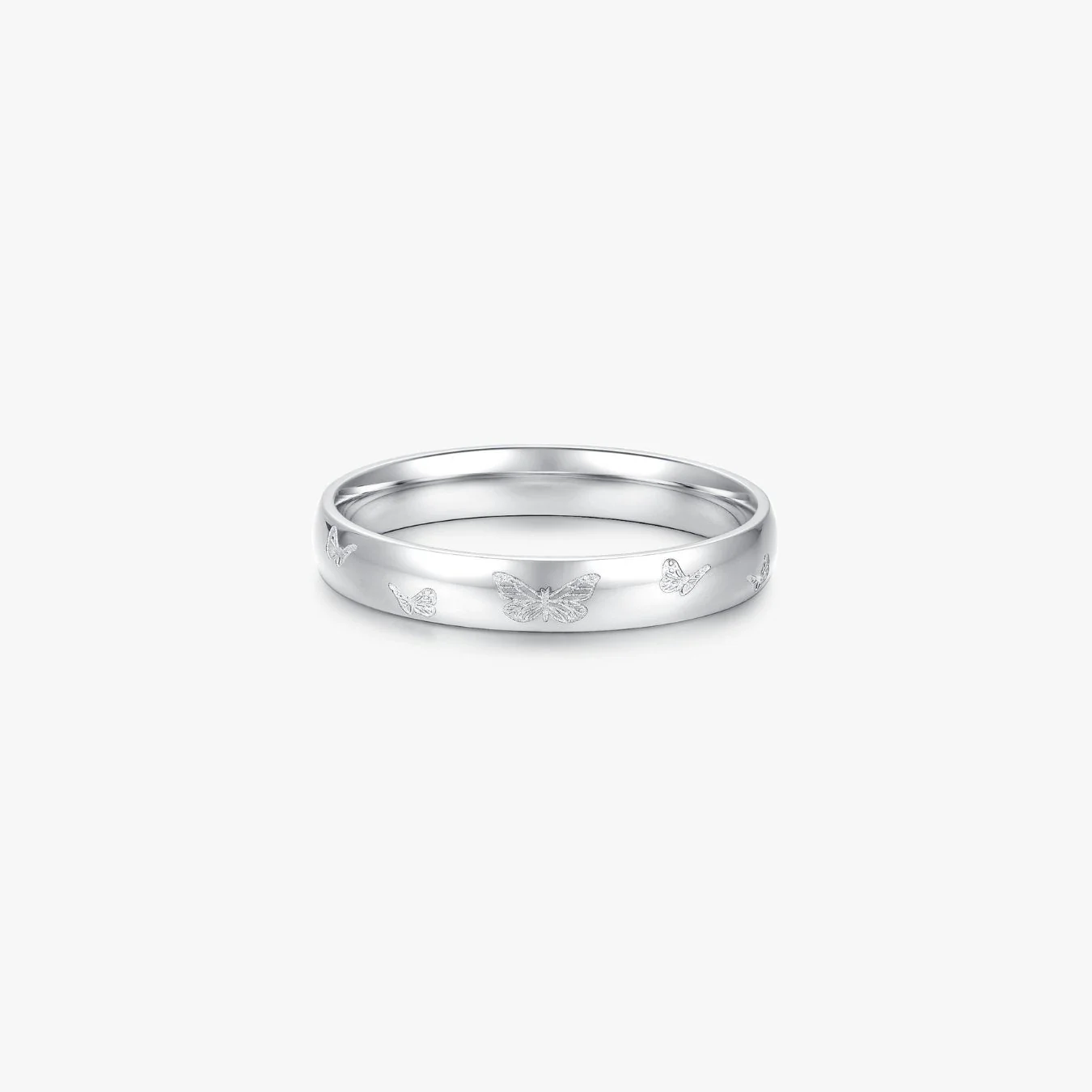 Butterfly Band Ring - Image 7