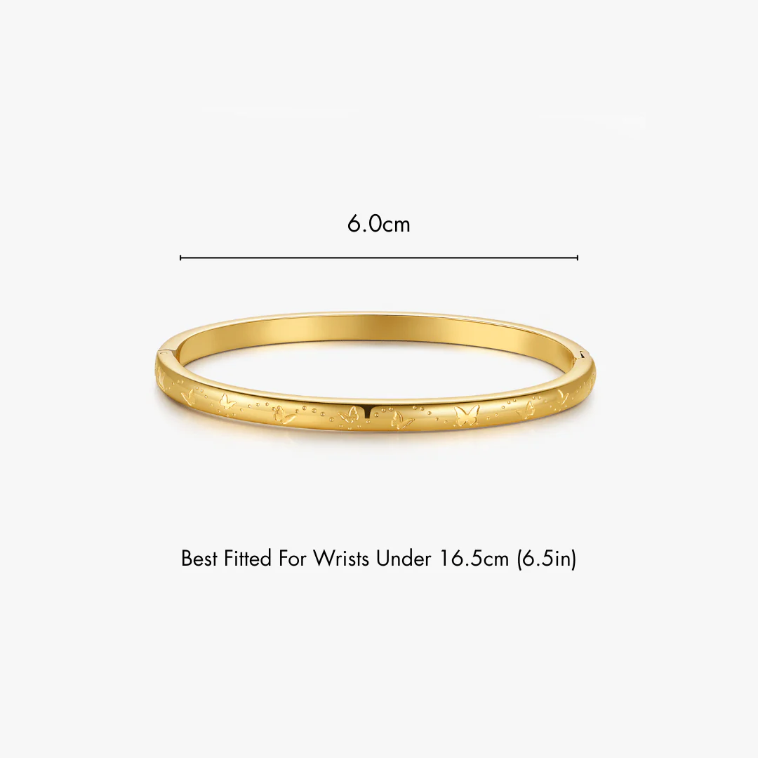 Butterfly Stacker Cuff Bangle Bracelet - Image 6