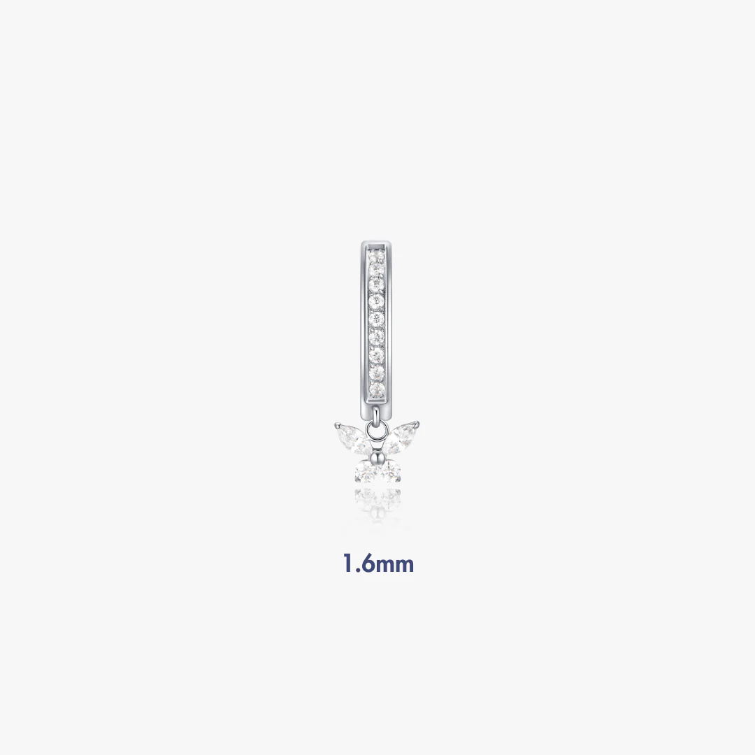 Butterfly Titanium Belly Button Ring (Single) - Image 5