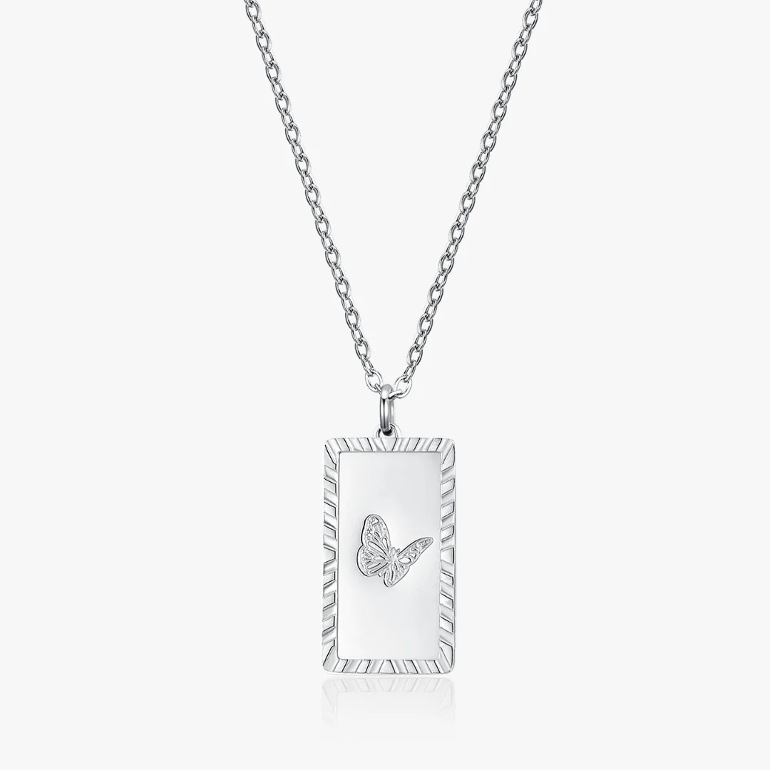 Butterfly Trio Necklace in Silver (Not A Set) - Image 7