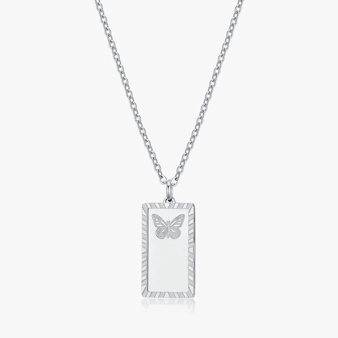 Butterfly Trio Necklace in Silver (Not A Set) - Image 8