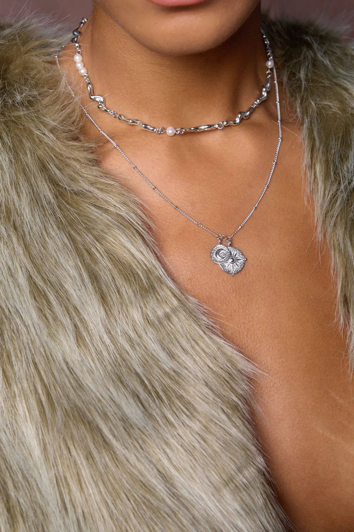 Celestial Duo Necklace - Image 4
