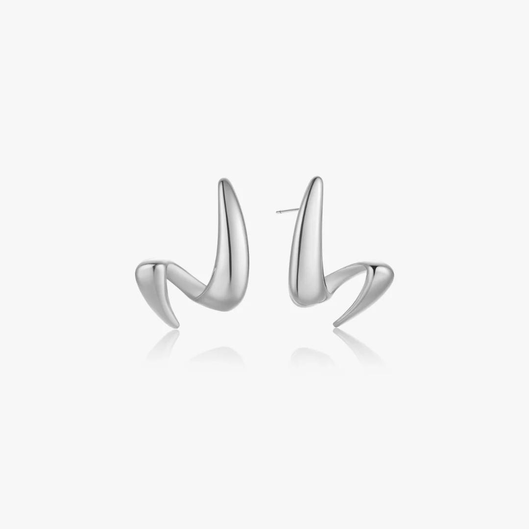 Celine Bold Wave Earrings - Image 6