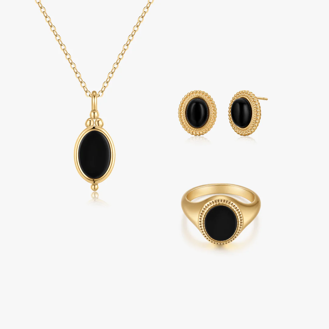 Classic Black Agate Gold Bundle