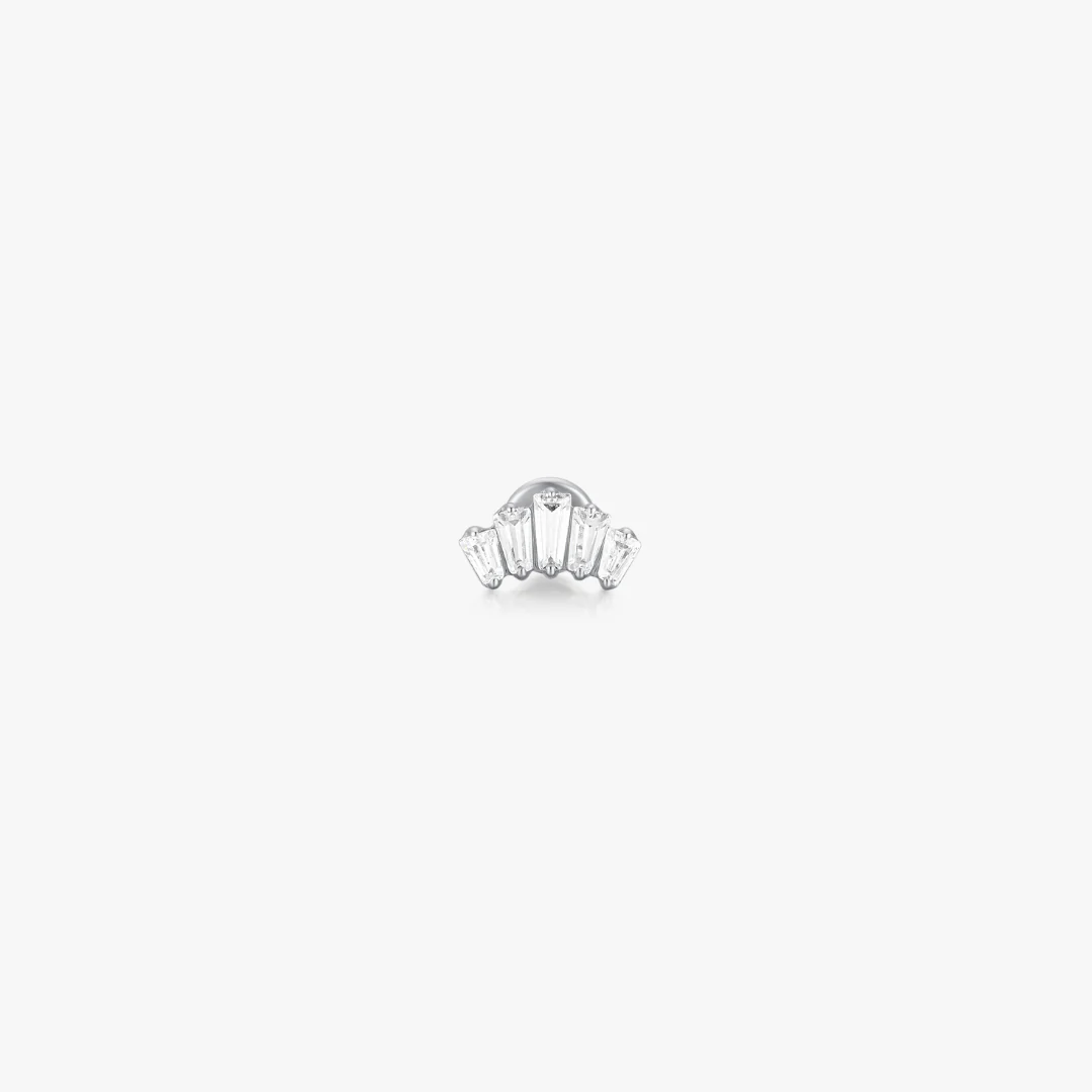 Crown Titanium Flat Back Stud (Single) - Image 4