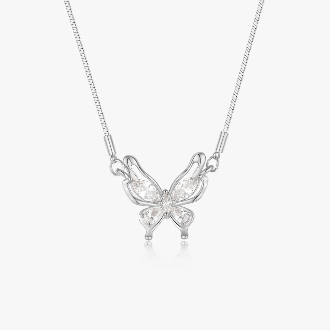 Crystal Butterfly Necklace - Image 5