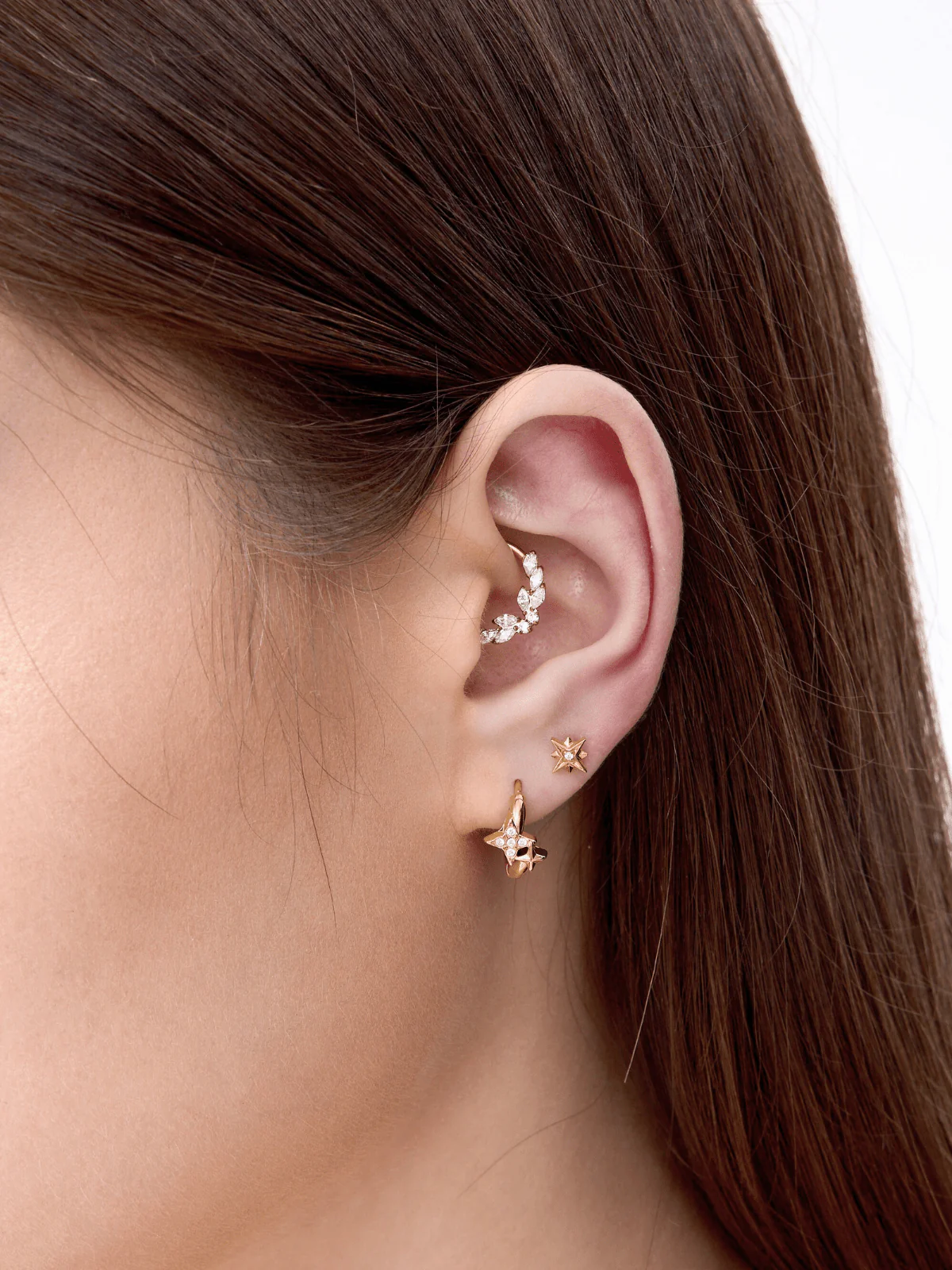 Celeste Titanium Flat Back Stud (Single) - Image 2
