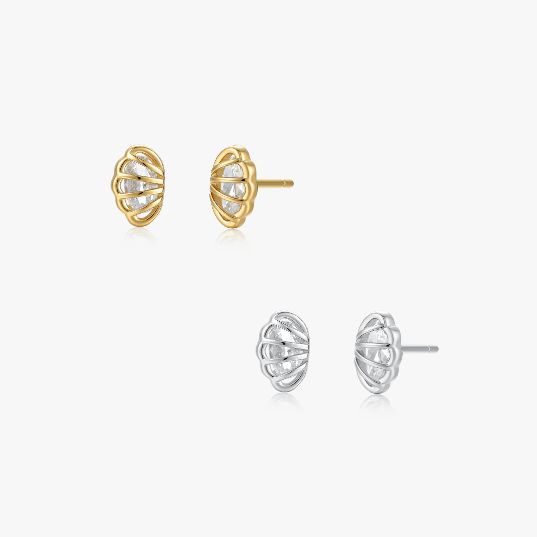 Crystal Shell Studs