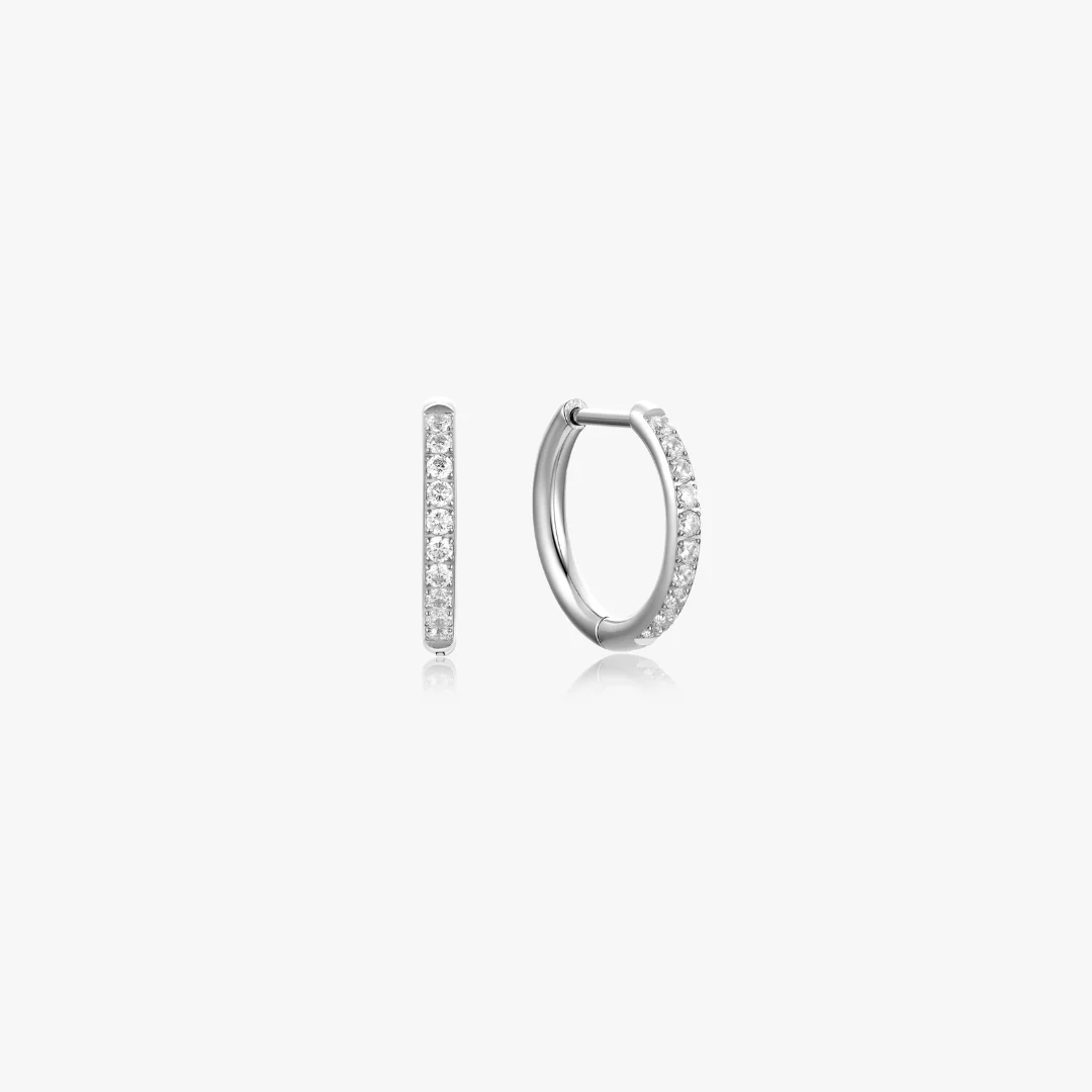 CZ Titanium Hoops - Image 4