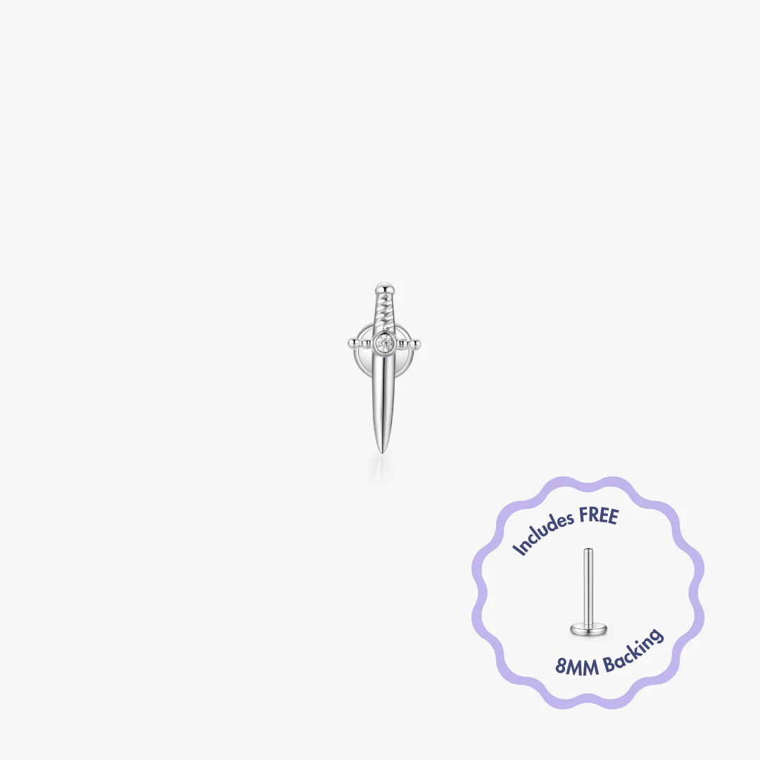 Dagger Titanium Flat Back Stud (Single) - Image 4