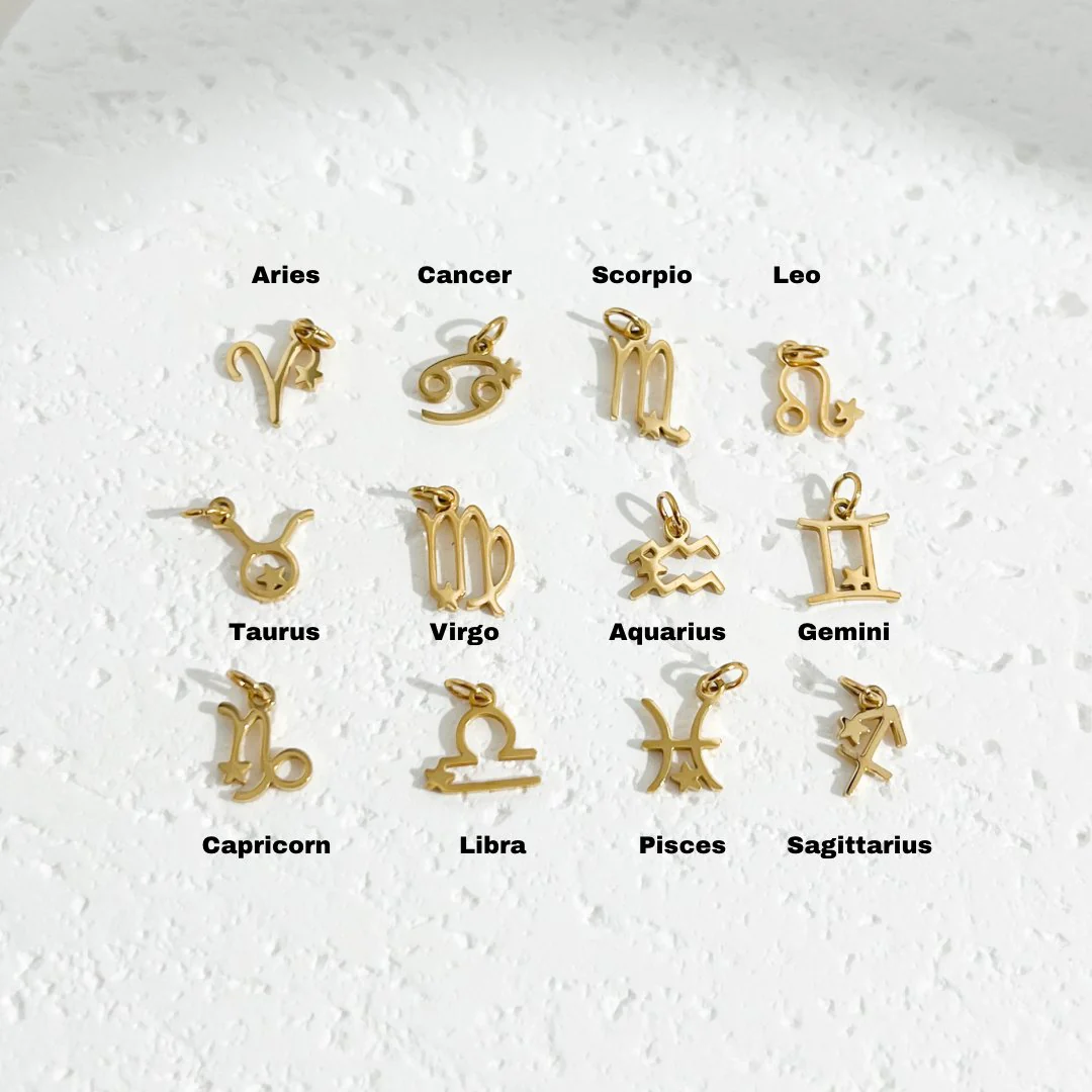 Dainty Zodiac Gold Necklace - Image 3