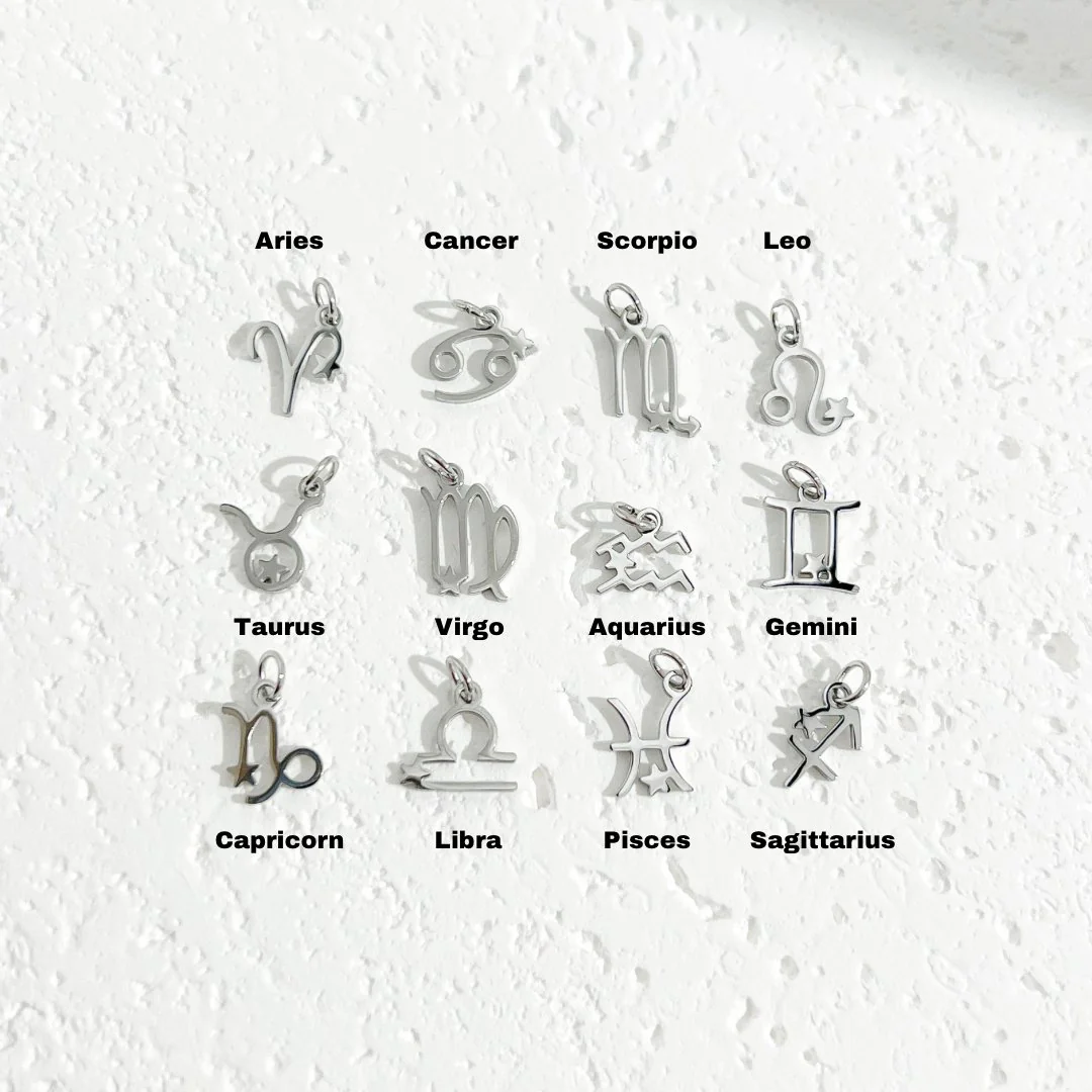 Dainty Zodiac Silver Necklace - Image 3