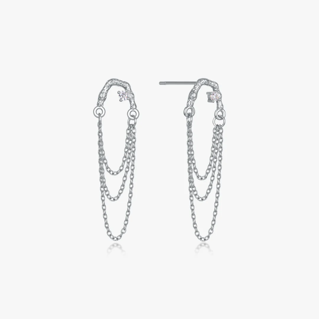 Dangly Chain Earrings (Greek Inspired Collection) - Image 3