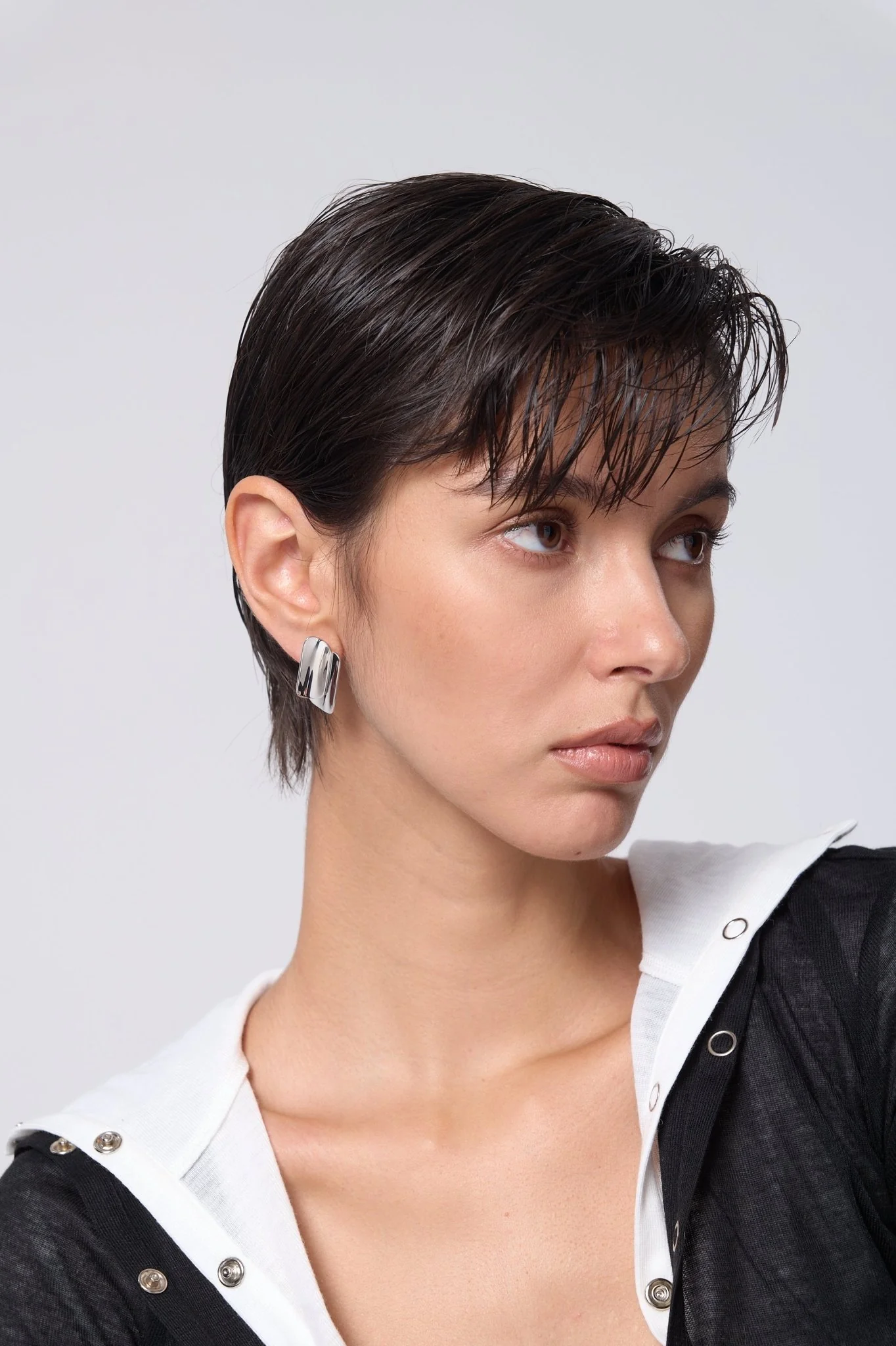 Delphine Bold Layered Earrings - Image 2