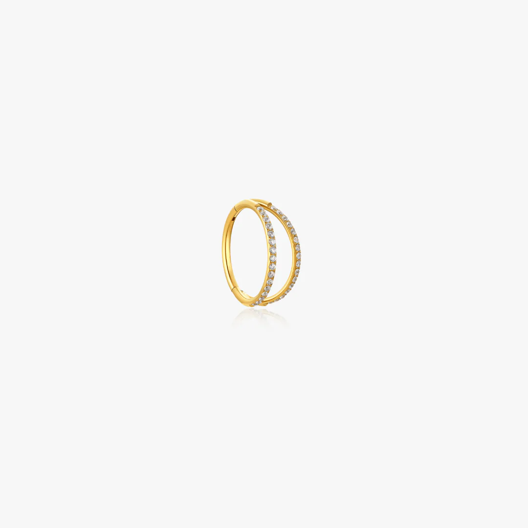 Double Loop Titanium Hoop (Single) - Image 3