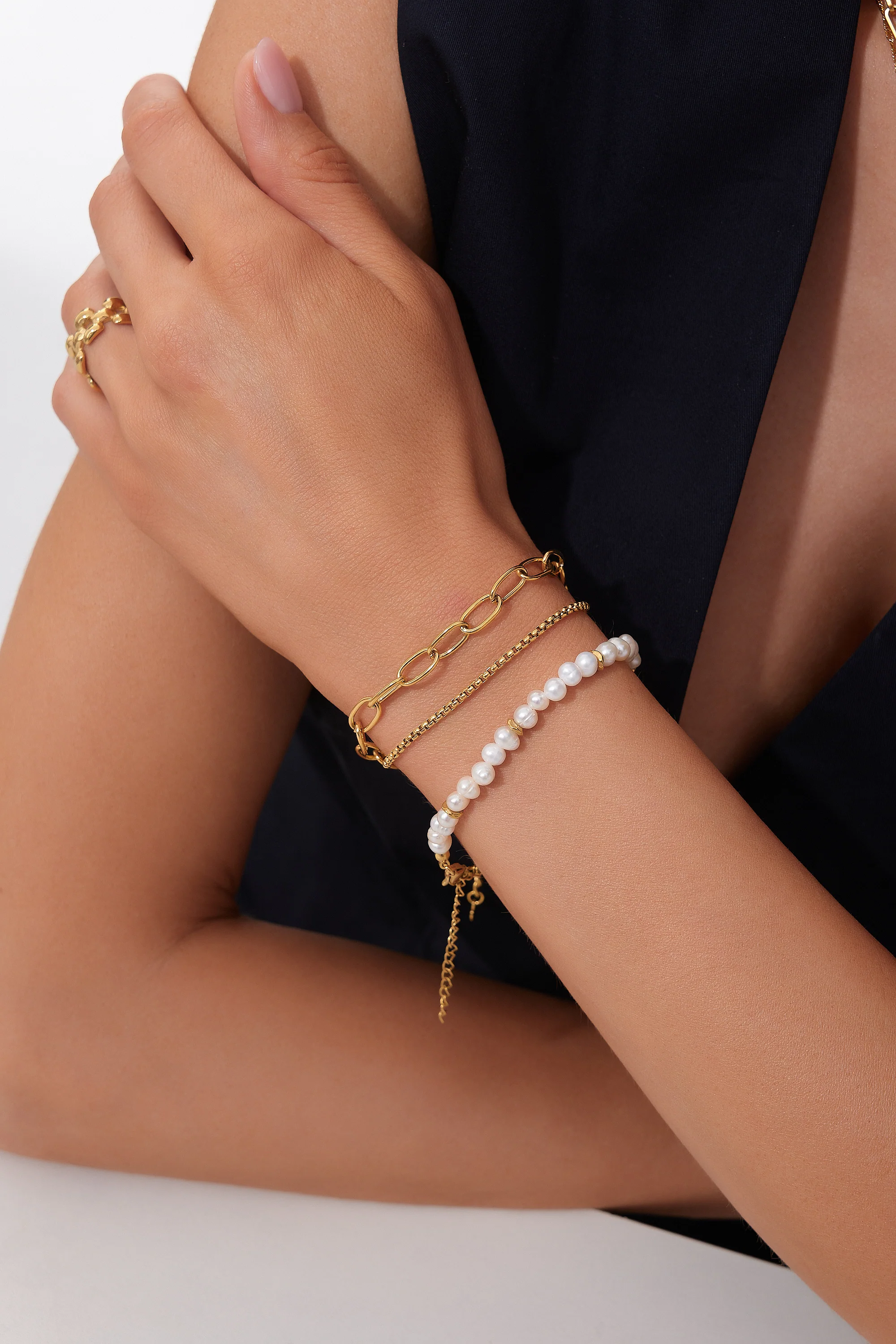 Eleni Link Chain Bracelet (Greek Inspired Collection) - Image 4
