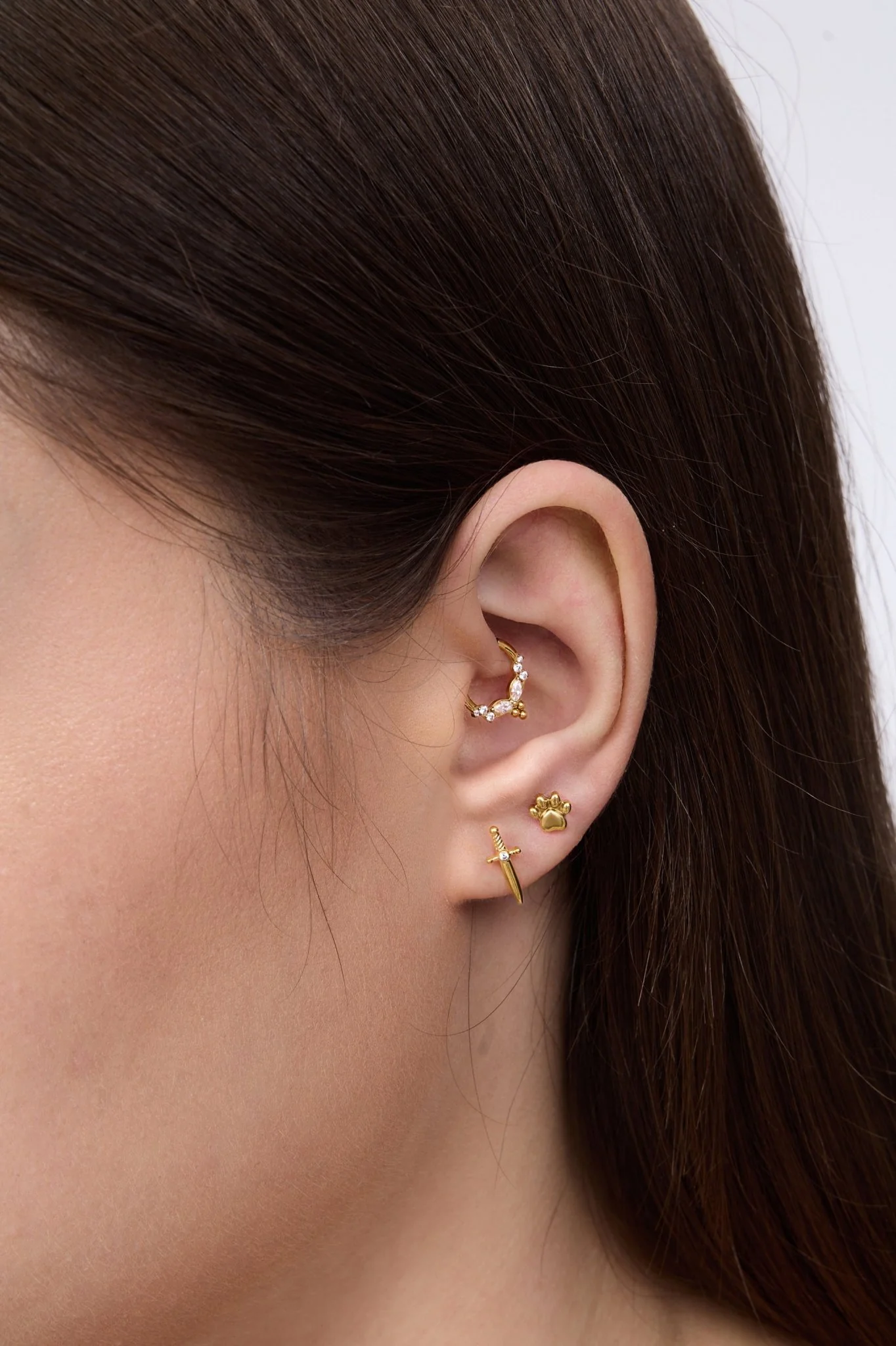 Dagger Titanium Flat Back Stud (Single) - Image 2