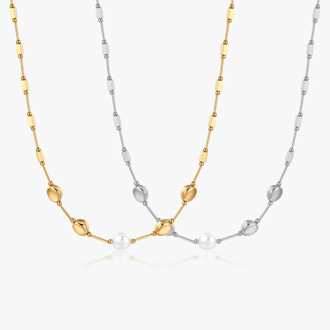 Esme Beaded Pearl Necklace