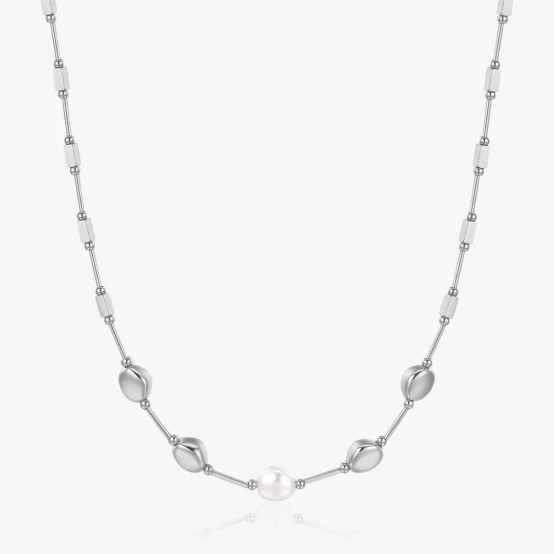 Esme Beaded Pearl Necklace - Image 6