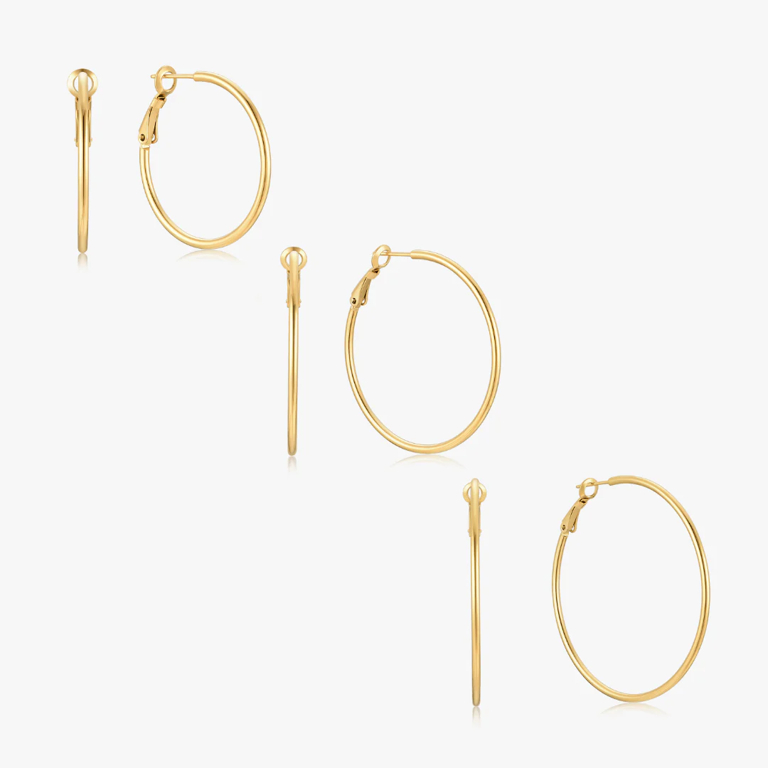Essential Thin Gold Hoops